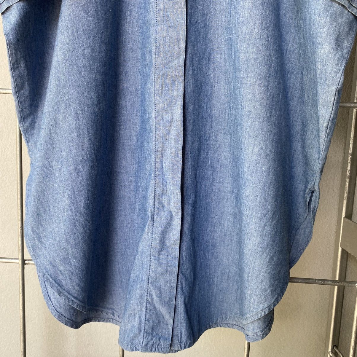 Norma Kamali NORMA KAMALI Light Blue Oversized Shirt Size XL / US 12-14 / IT 48-50 - 6 Thumbnail