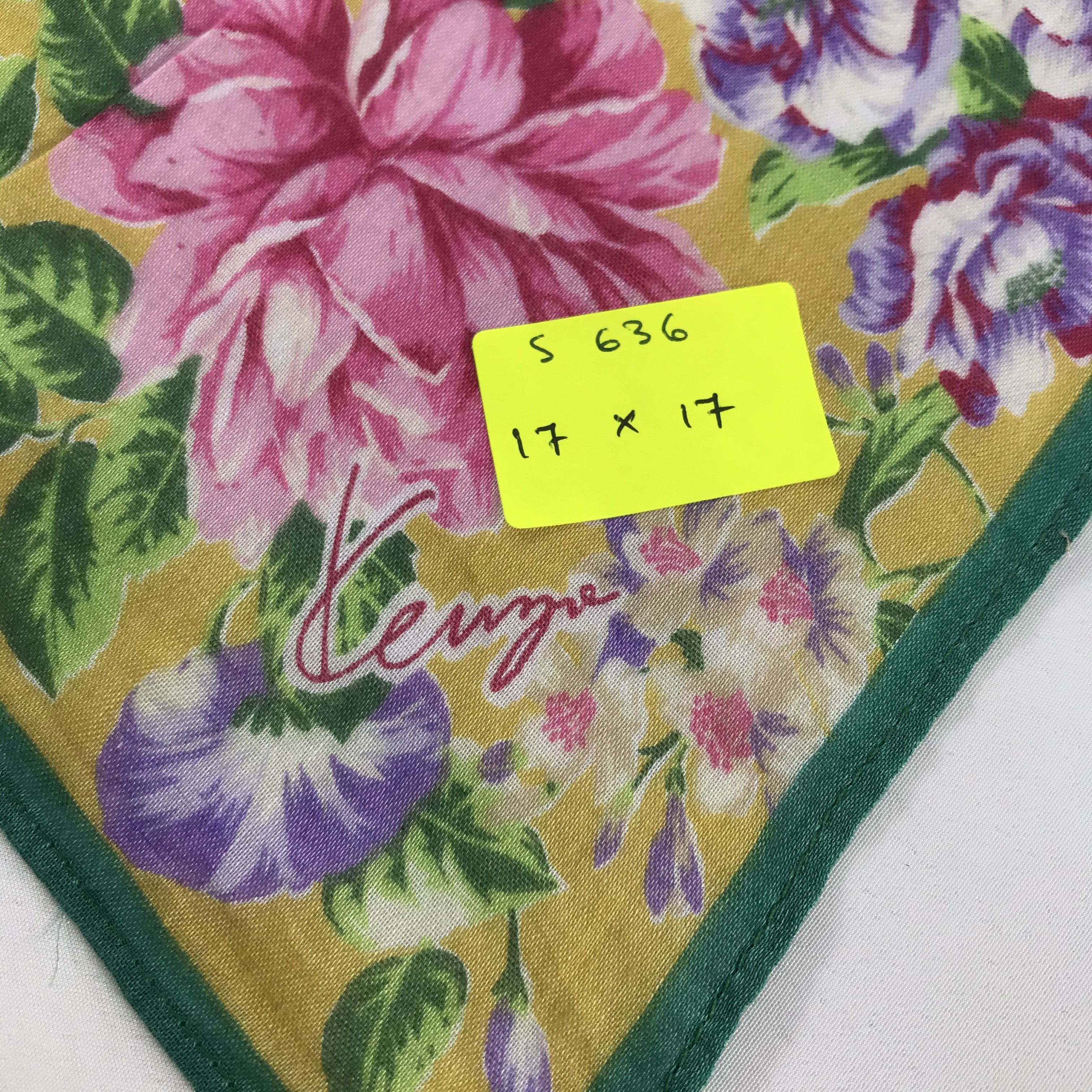 Kenzo × Vintage Kenzo Bandana / Handkerchief / Neckerchief - S636 Size ONE SIZE - 5 Thumbnail