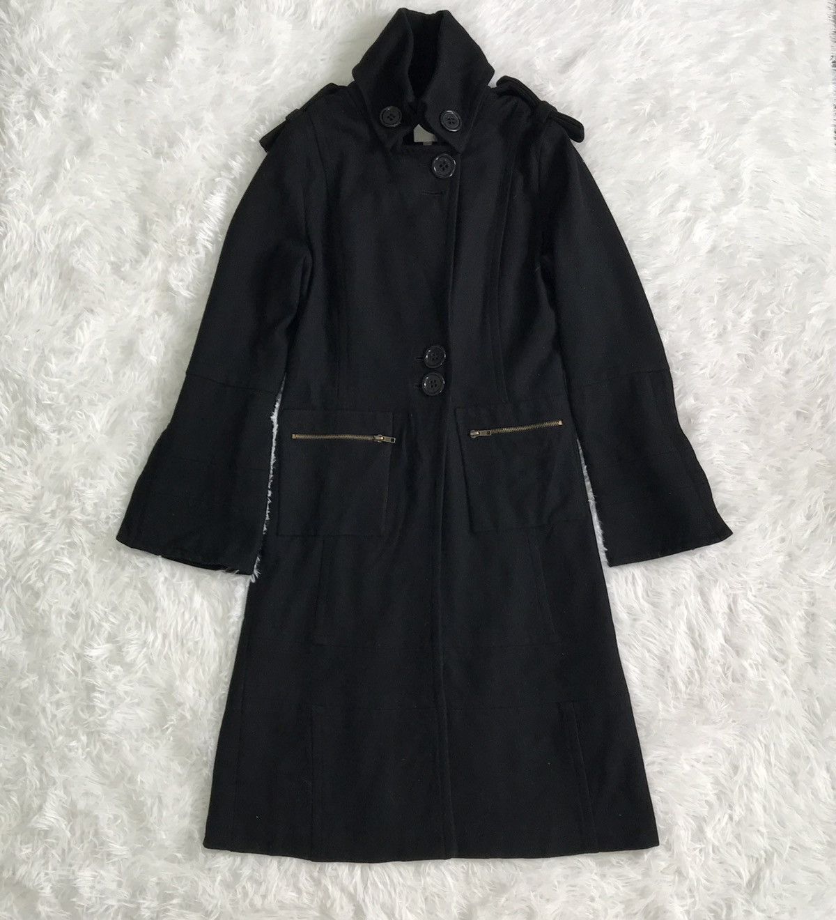 Anna Sui Anna Sui Wool Long jacket Size S / US 4 / IT 40 - 1 Thumbnail