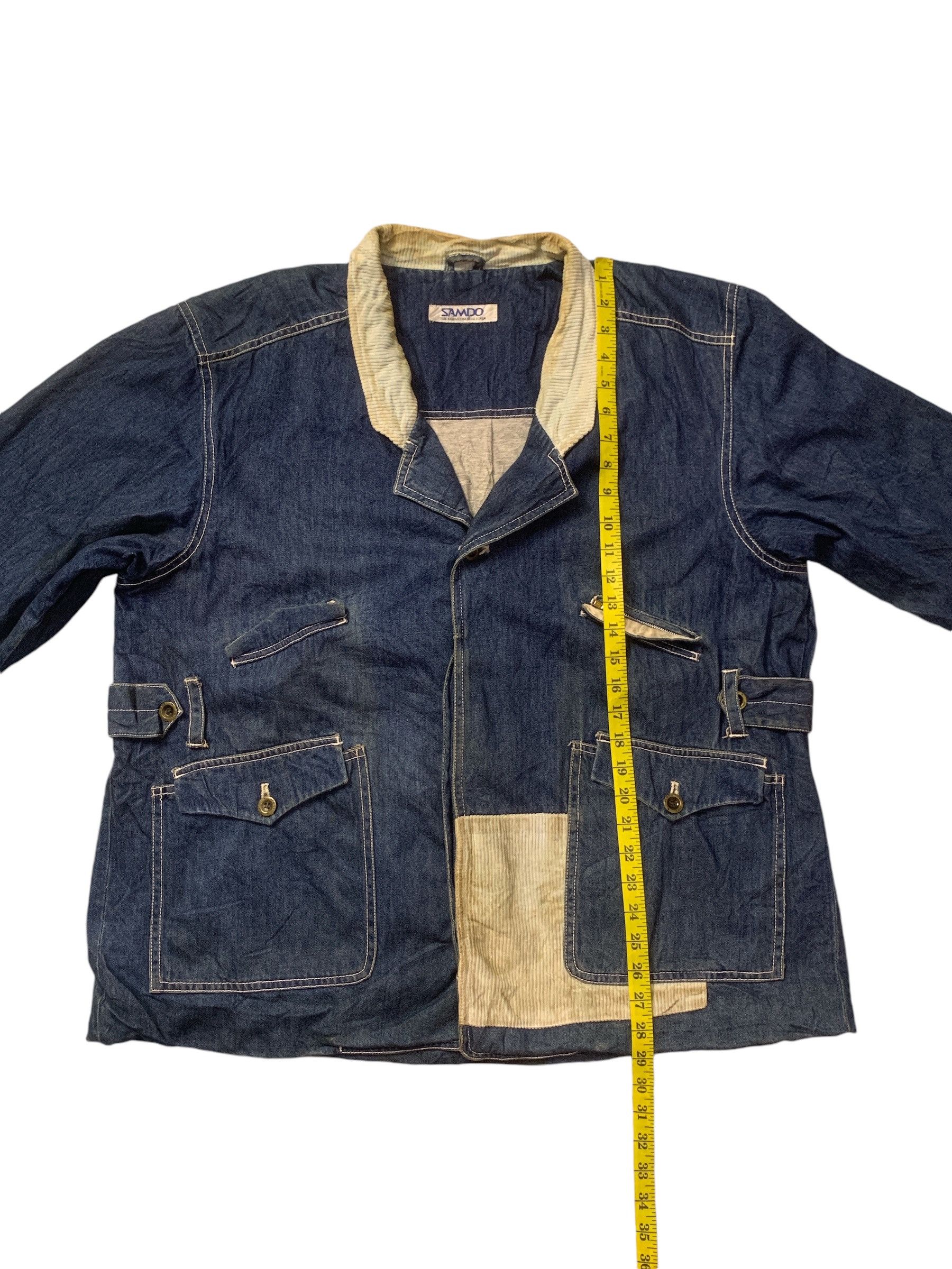 Japanese Brand Rare Design Vintage Samdo Denim Jackets Size XL / US 12-14 / IT 48-50 - 12 Thumbnail