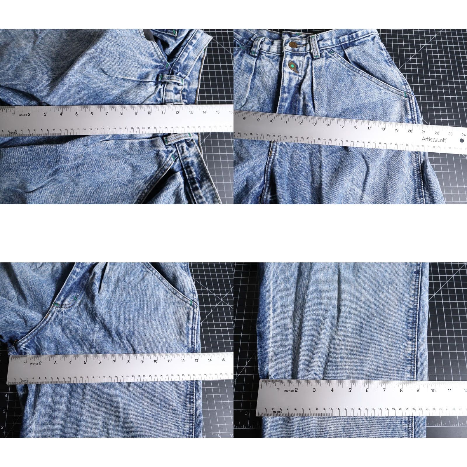 Vintage VINTAGE ZENA Jeans 80s 90s Classic Hipster Retro Women's 12 (28/28) Blue Acid Wash High Waisted Mom Denim Shipped Free Second Item Size 34" / US 12 / IT 48 - 8 Thumbnail