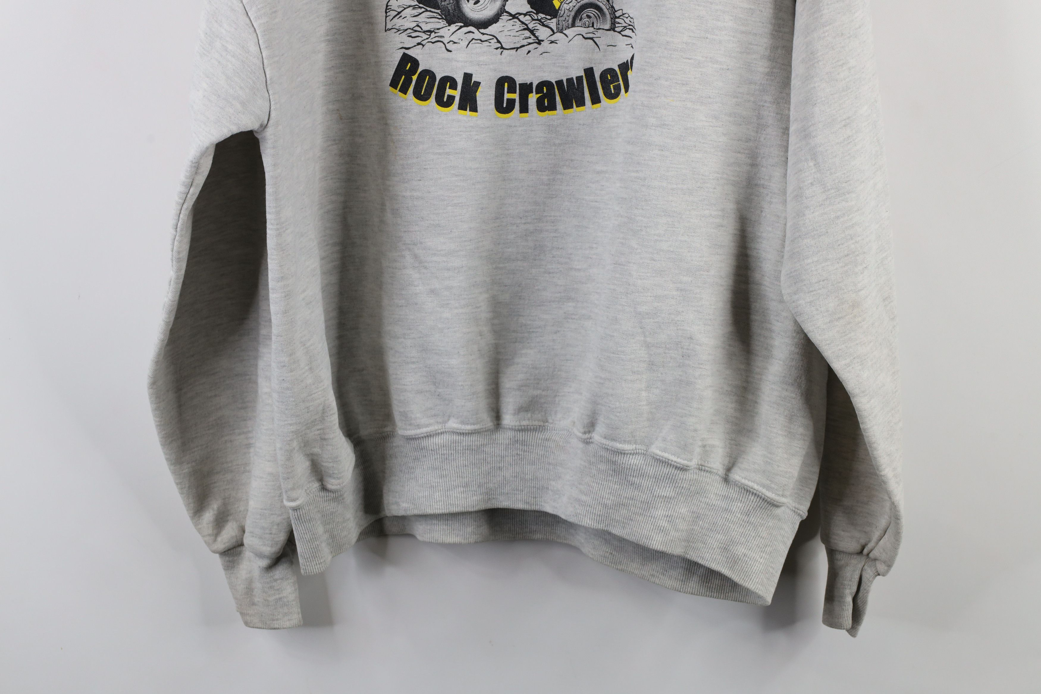 Vintage Vintage 90s Xtreme Articulator Rock Crawlers Hoodie Gray Size US XL / EU 56 / 4 - 16 Thumbnail