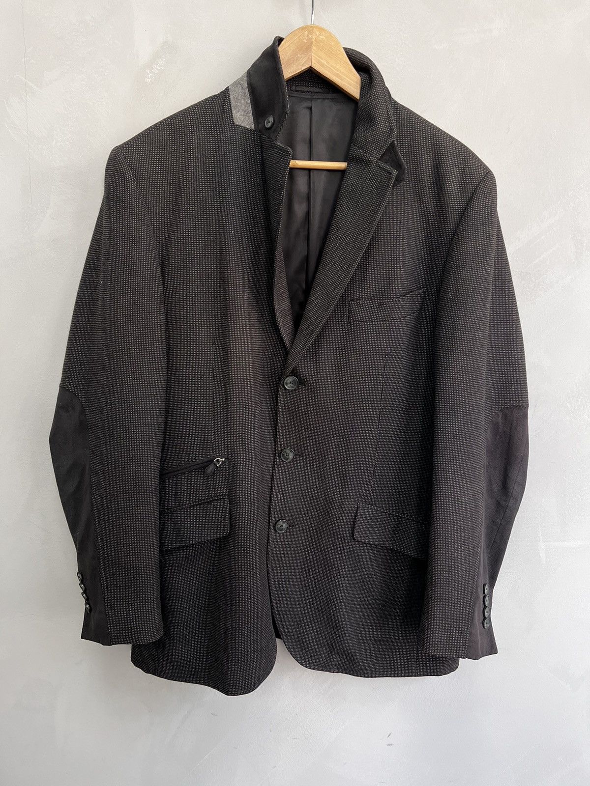 Balmain Vintage 3 button Balmain blazer jacket gray Size 52R - 1 Thumbnail