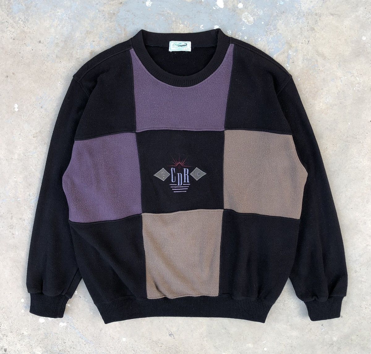 Japanese Brand Vintage Crocodile Colour Block Embroidery Logo Sweatshirts Size US XL / EU 56 / 4 - 4 Thumbnail