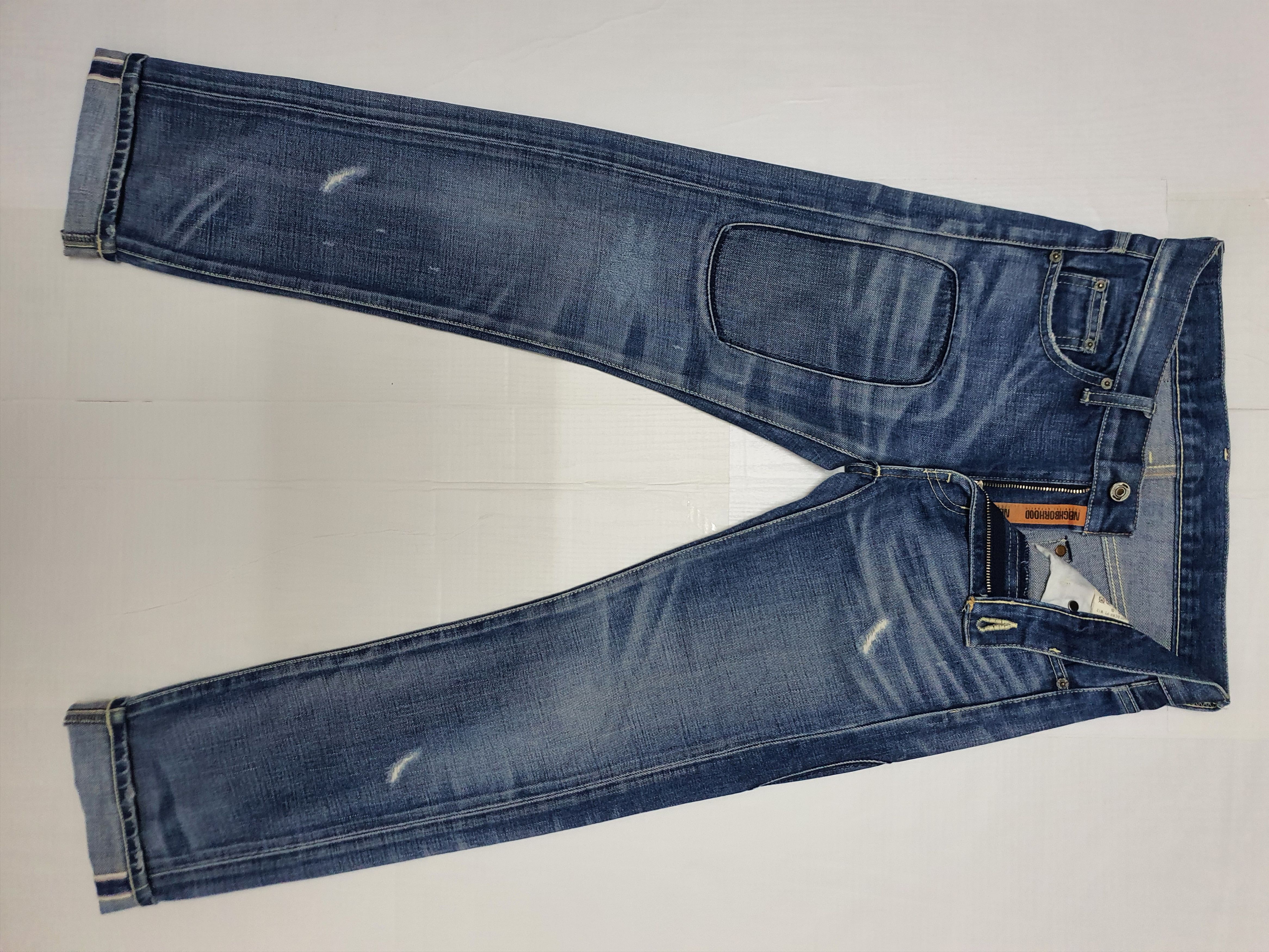 image of Neighborhood Narrow Selvedge Denim in Blue, Men's (Size 28)