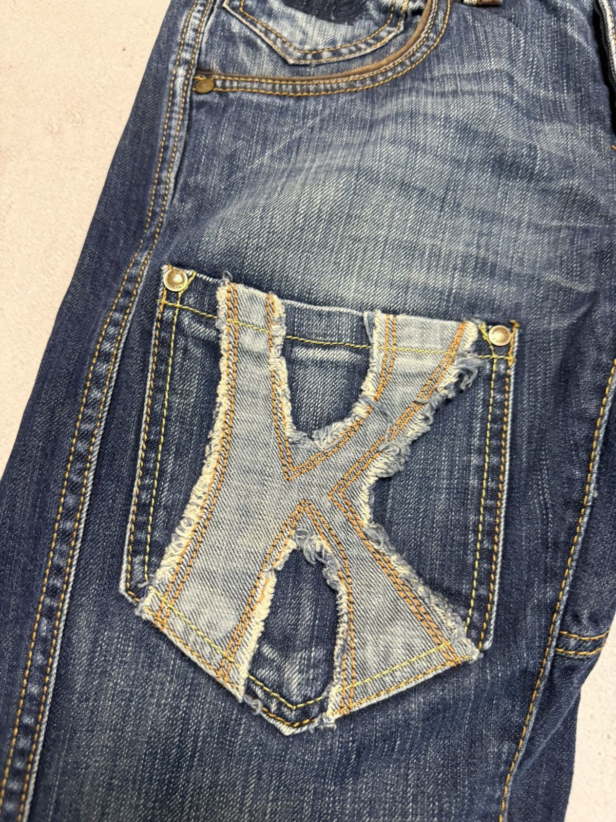 Japanese Brand SICK🔥 Japanese Wash Distressed Crash Jeans Denim Pants 90s Size US 31 - 13 Thumbnail