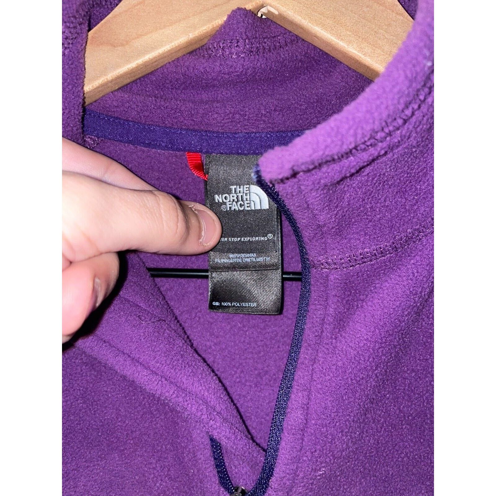 The North Face Womens The North Face Fleece Sweatshirt Quarter Zip TNF XS Size XS / US 0-2 / IT 36-38 - 7 Thumbnail