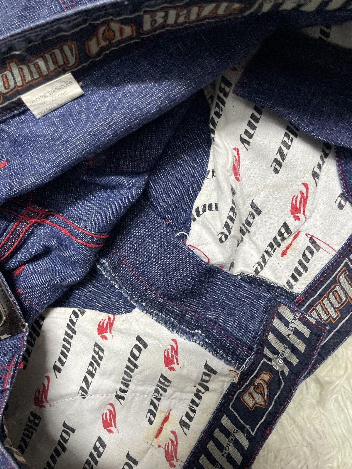 Vintage × Wu-Tang Clan 💥Hearing offer💥Vintage Y2k Jonny blaze denim jorts pants Size US 36 / EU 52 - 13 Thumbnail