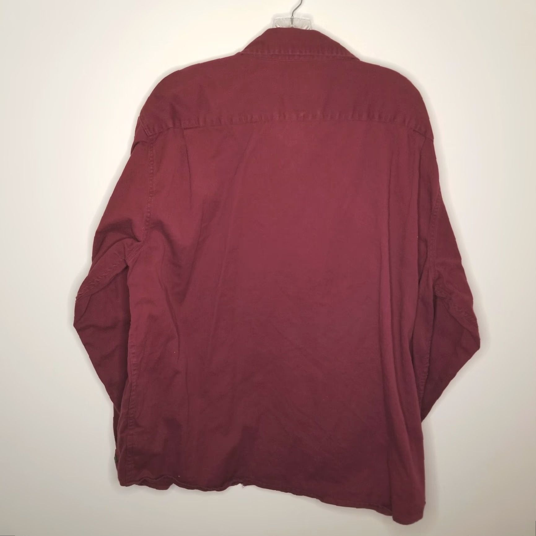 Wrangler Wrangler Mens Long Sleeve Button-Up Shirt 2XL Red Heavy Duty Men Size US XXL / EU 58 / 5 - 5 Thumbnail