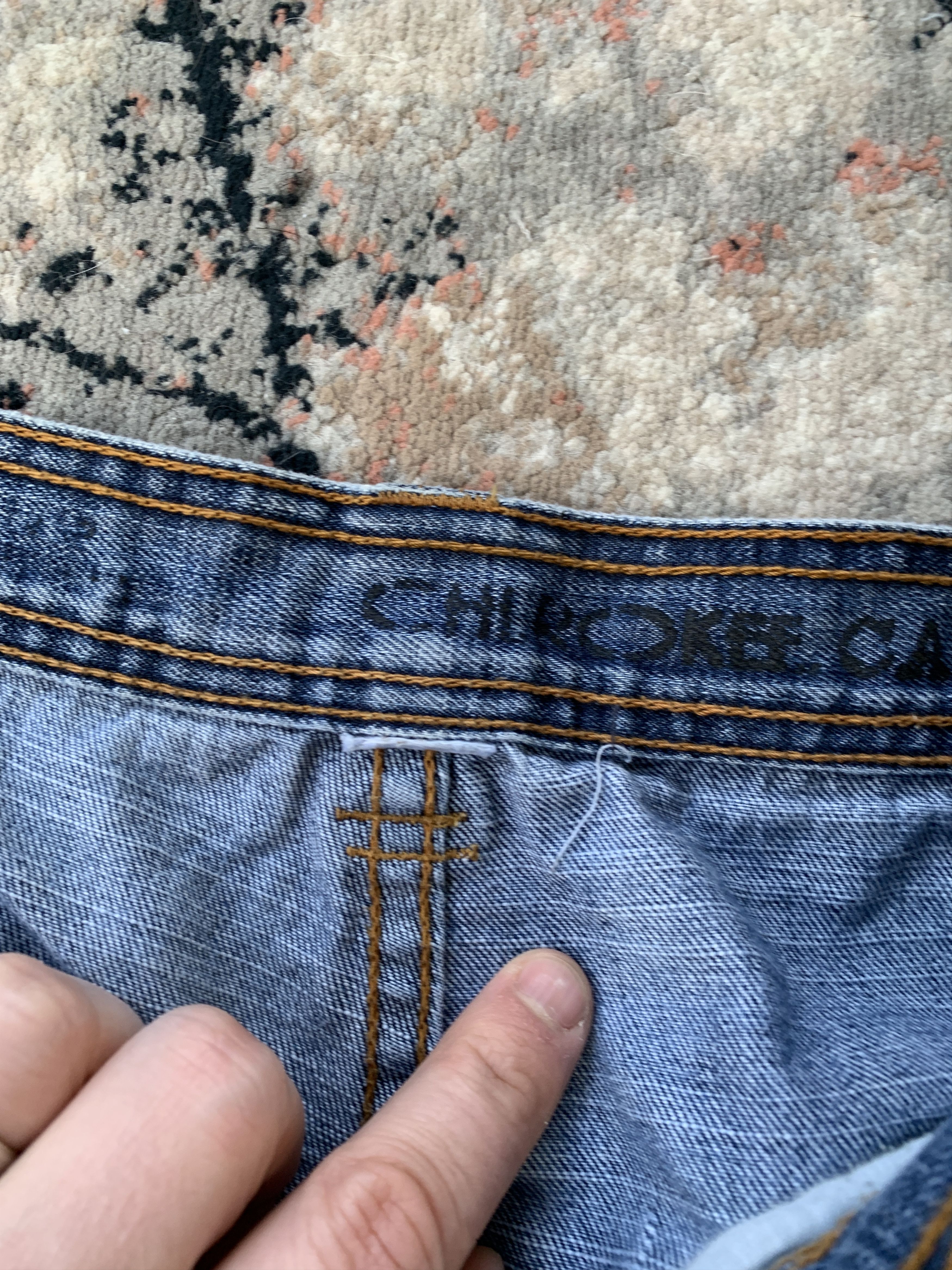 Cherokee × Vintage Vintage Cherokee Cargo Denim Pants Size US 34 / EU 50 - 3 Thumbnail