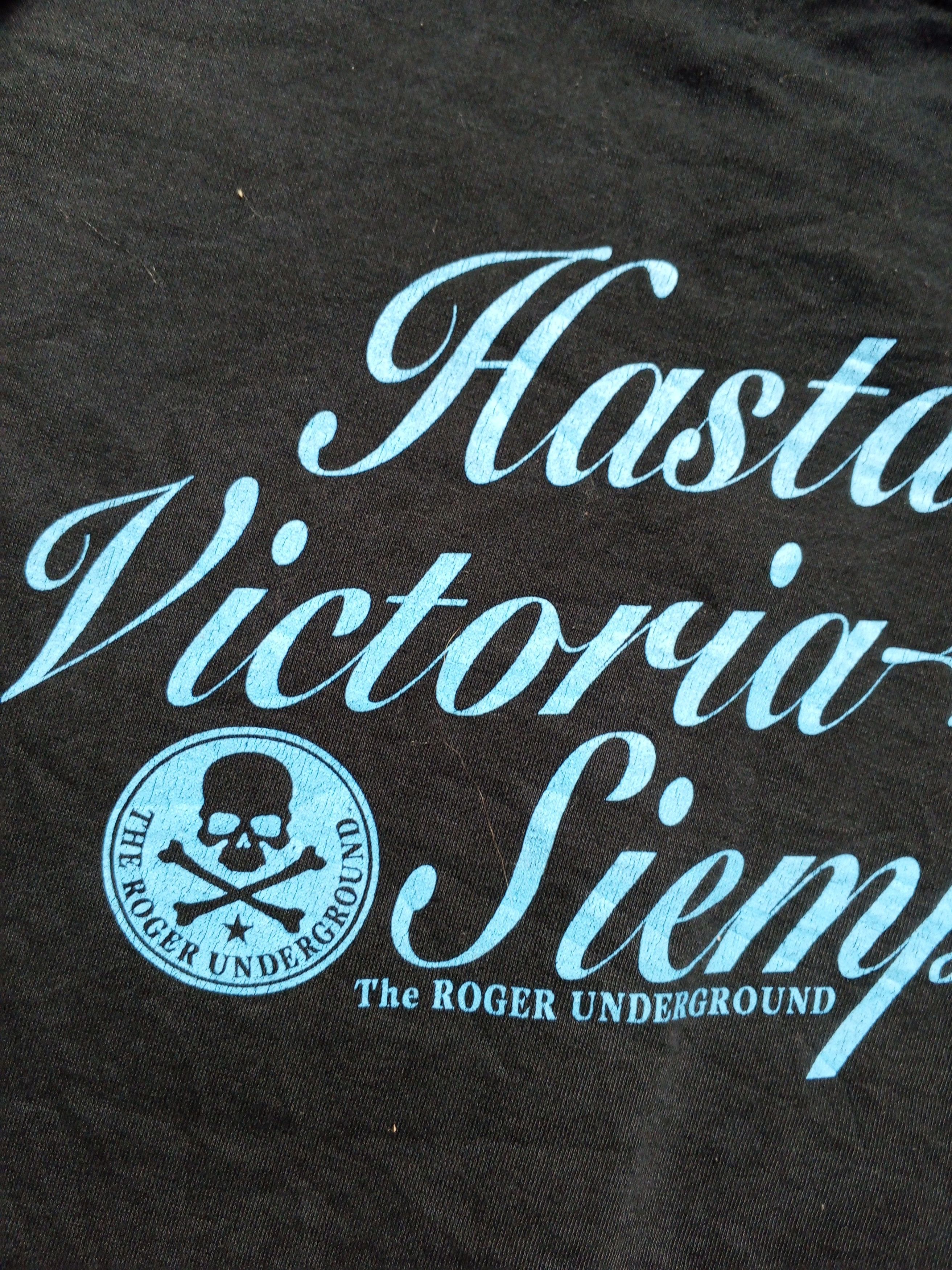 Japanese Brand Vintage Faded Roger Poem Skull Custom Cycle Hoodie Size US L / EU 52-54 / 3 - 6 Thumbnail