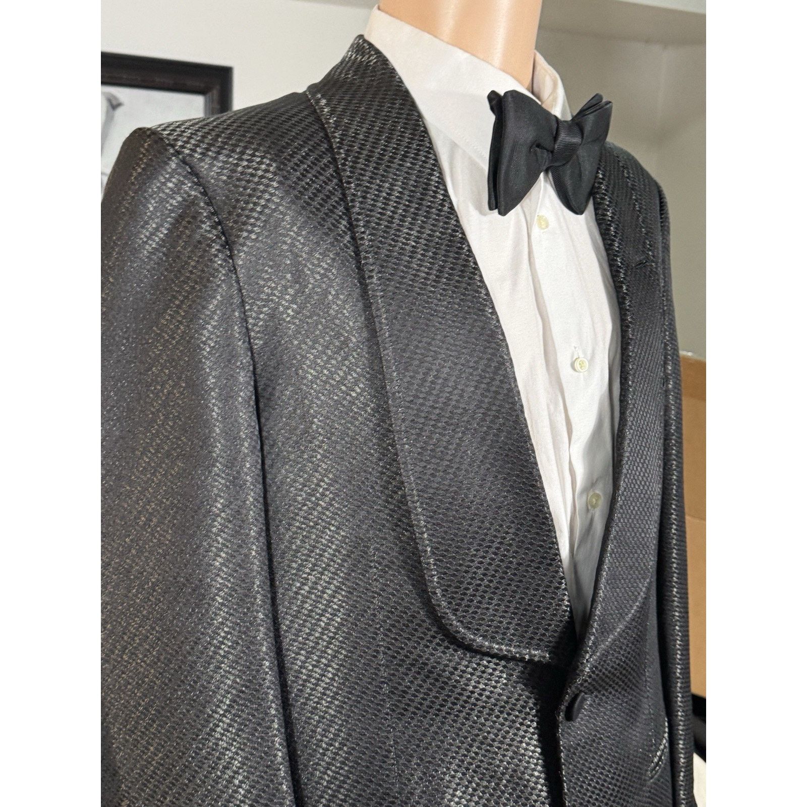 Tom Ford Tom Ford Reflective Dinner Jacket Set 52R 42R US 36x29 Size 42R - 13 Thumbnail