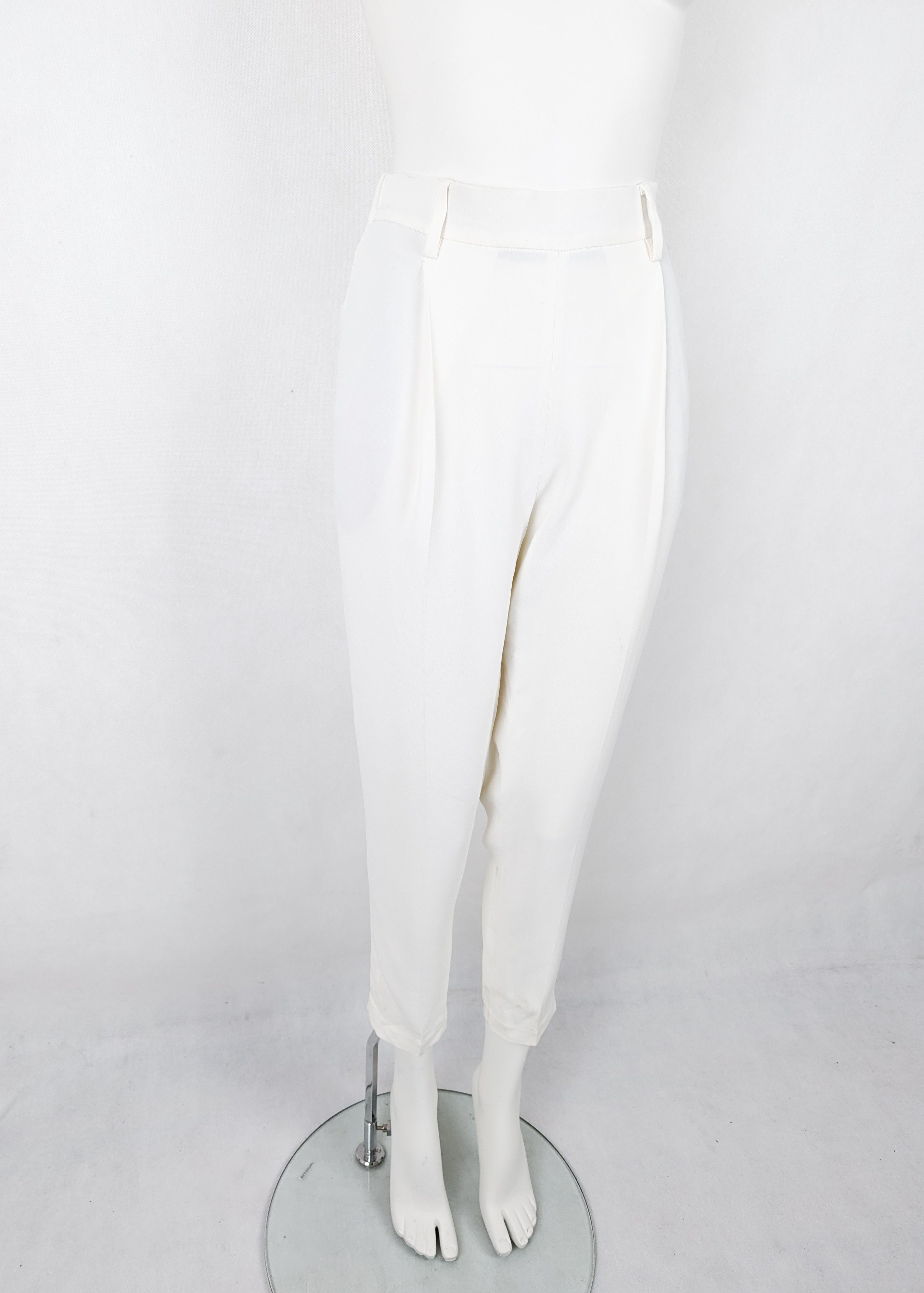 Brunello Cucinelli Brunello Cucinelli white trousers pants Size 26" / US 2 / IT 38 - 2 Thumbnail