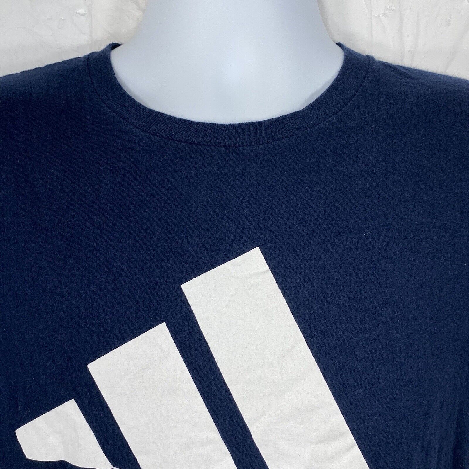 Adidas Adidas Go-To Small Navy Blue White Logo Graphic T Shirt Size US S / EU 44-46 / 1 - 2 Thumbnail