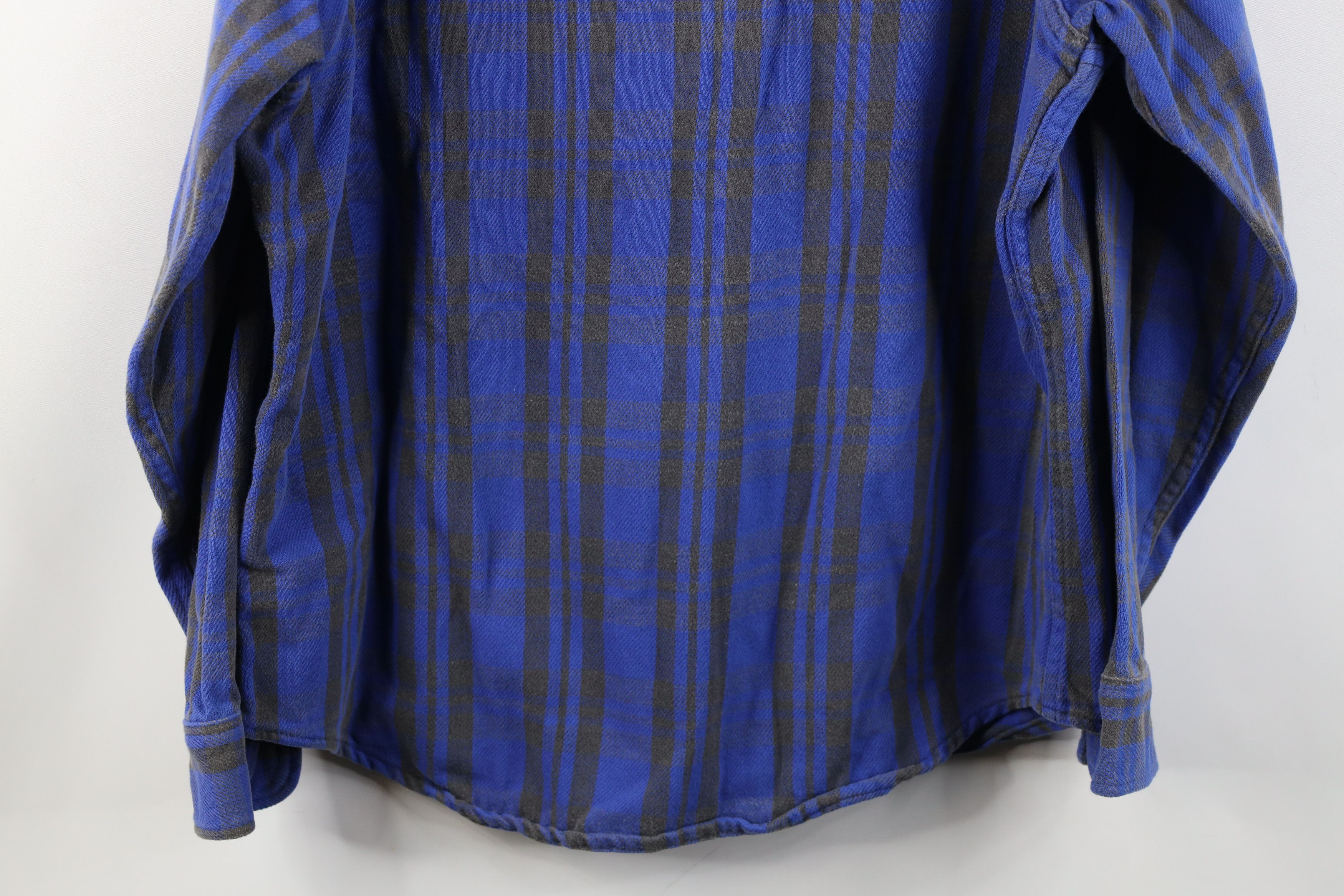 Vintage Vintage 90s Streetwear Heavy Flannel Button Shirt Plaid Size US M / EU 48-50 / 2 - 12 Thumbnail