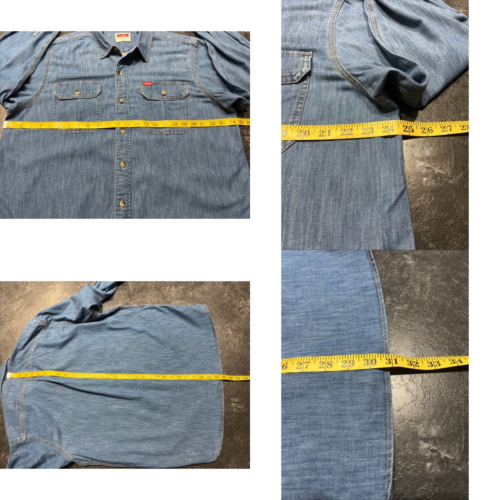 Wrangler VINTAGE Wrangler Long Sleeve Shirt Men Large Blue Denim Western Cowboy Rodeo Pearl Snap Size US L / EU 52-54 / 3 - 8 Thumbnail