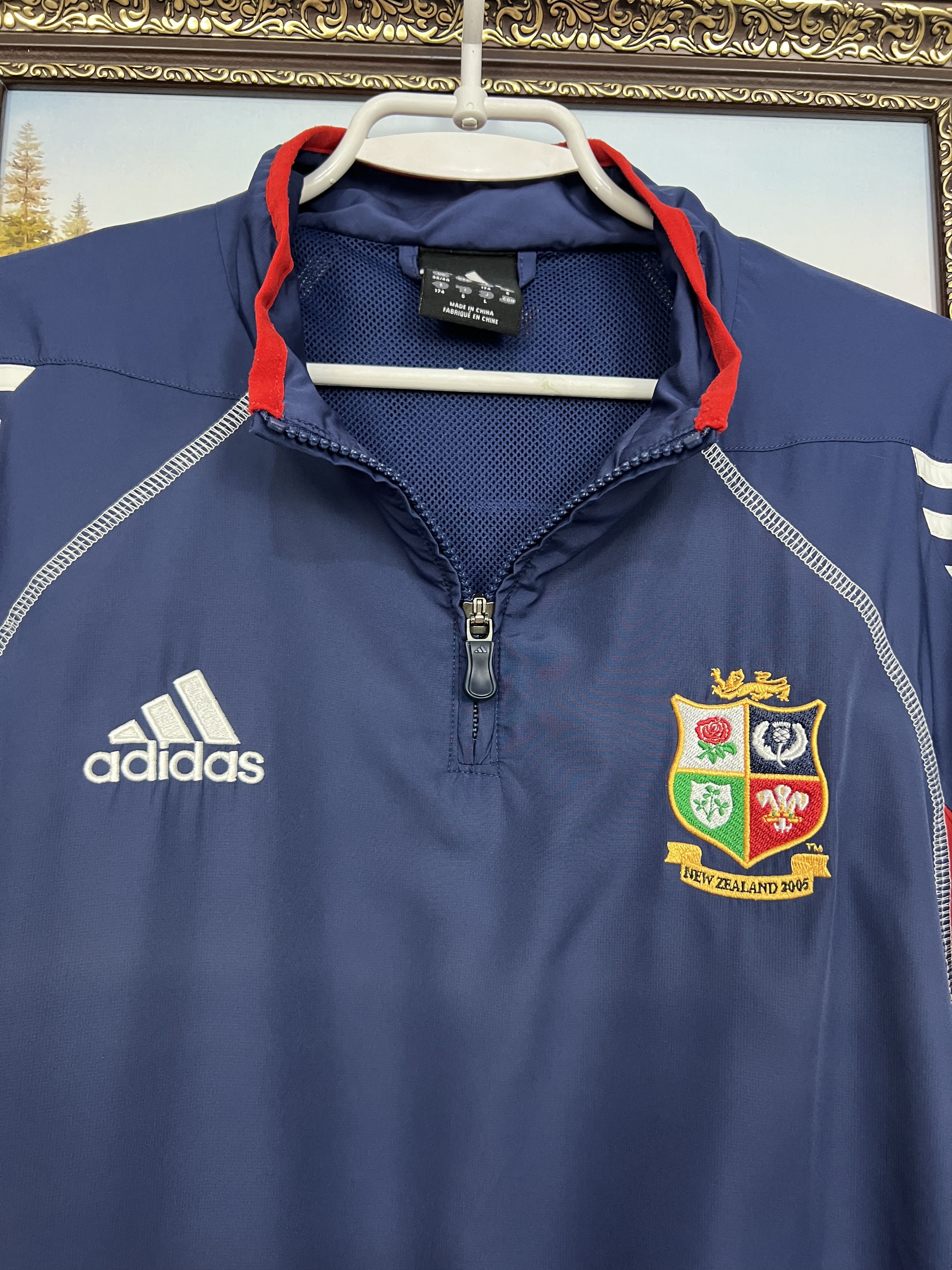 Adidas Vintage British & Irish Lions Rugby Union Track Top Jacket Size US M / EU 48-50 / 2 - 3 Thumbnail