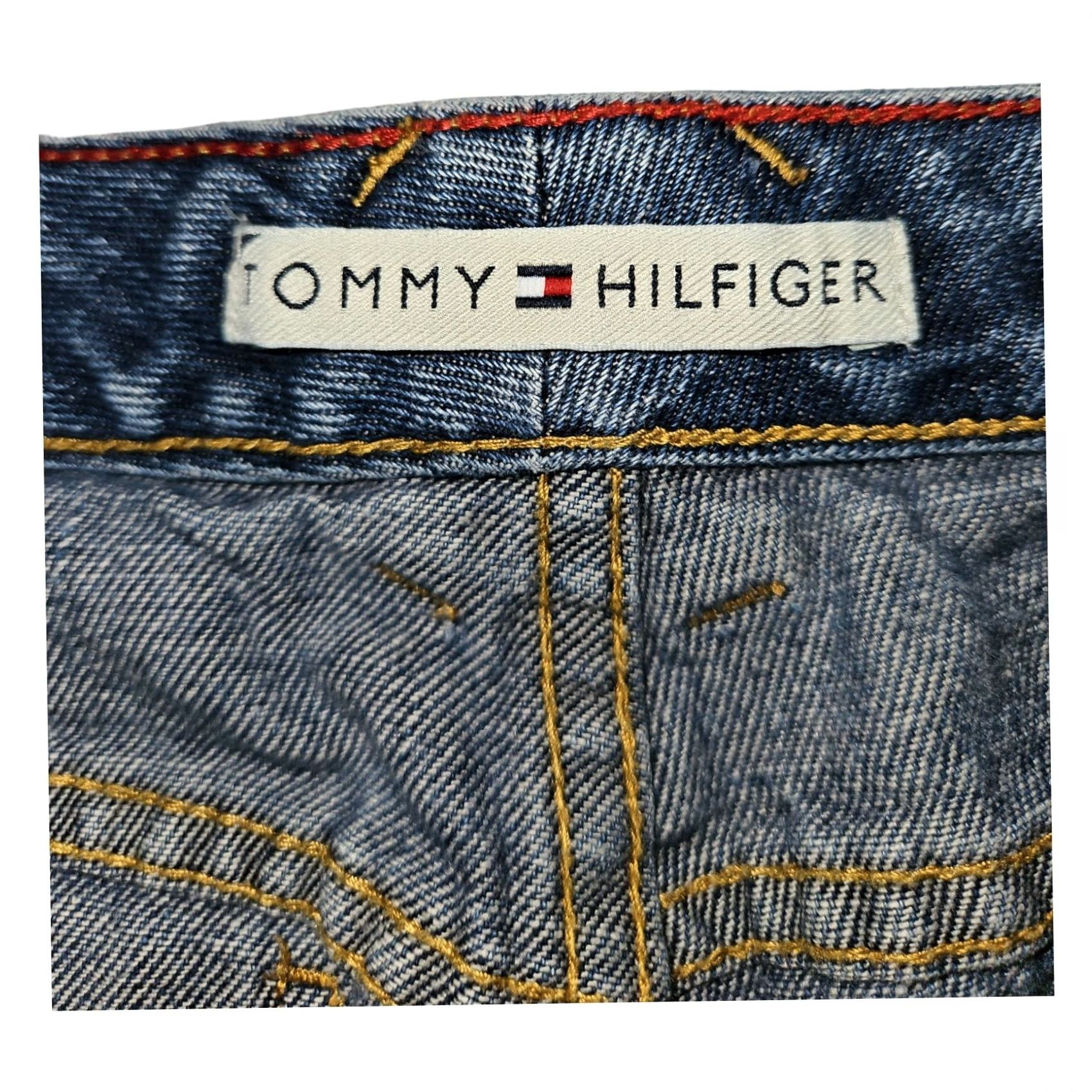 Tommy Hilfiger VINTAGE Tommy Hilfiger Womens Boyfriend Shorts Denim 6 Blue Embroidered Logo Preppy American Classic Size 28" / US 6 / IT 42 - 7 Thumbnail