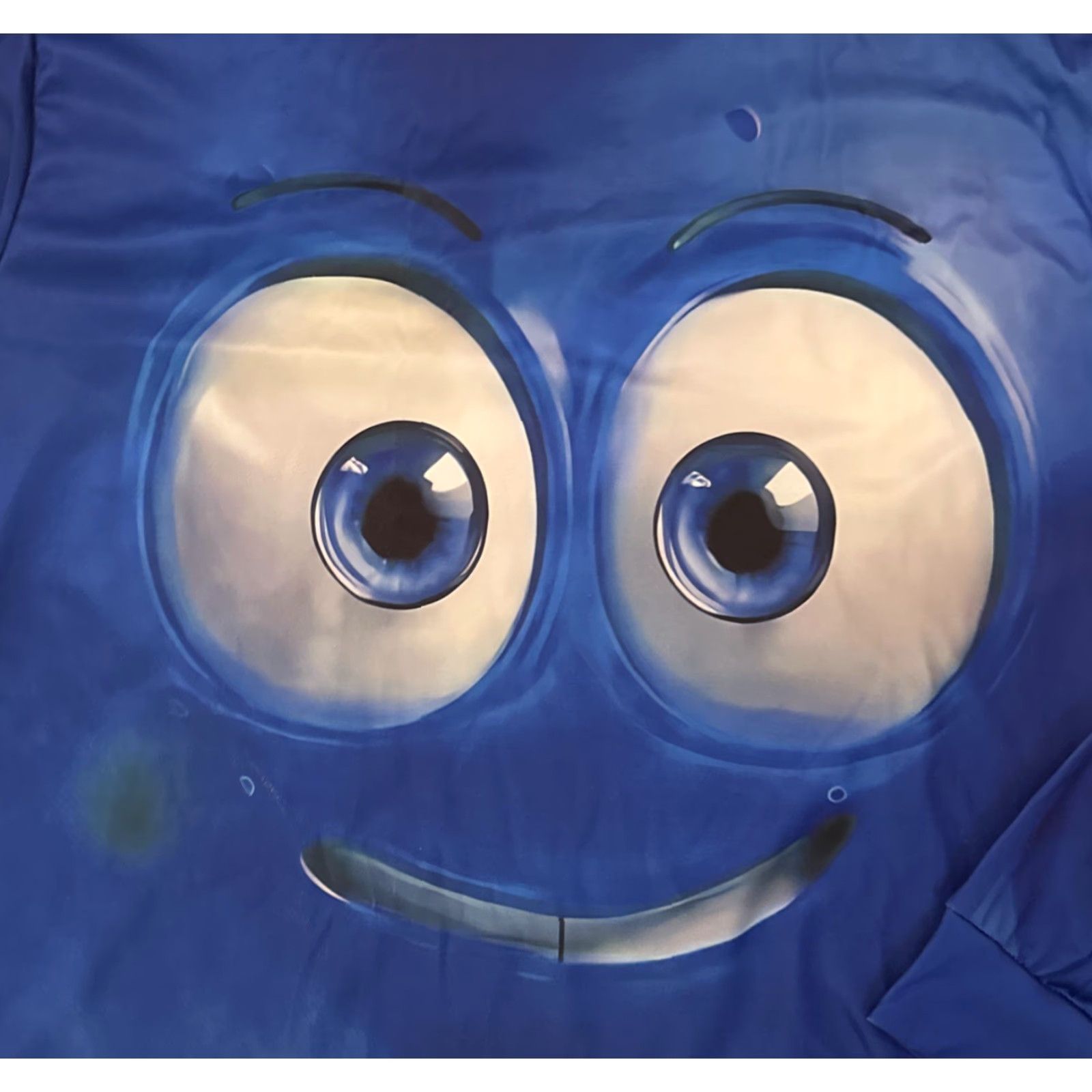 X-LARGE Smiley Blue Hoodie Mens X-Large All Over Print Pullover Street Wear XL 48” Chest Size US XL / EU 56 / 4 - 3 Thumbnail