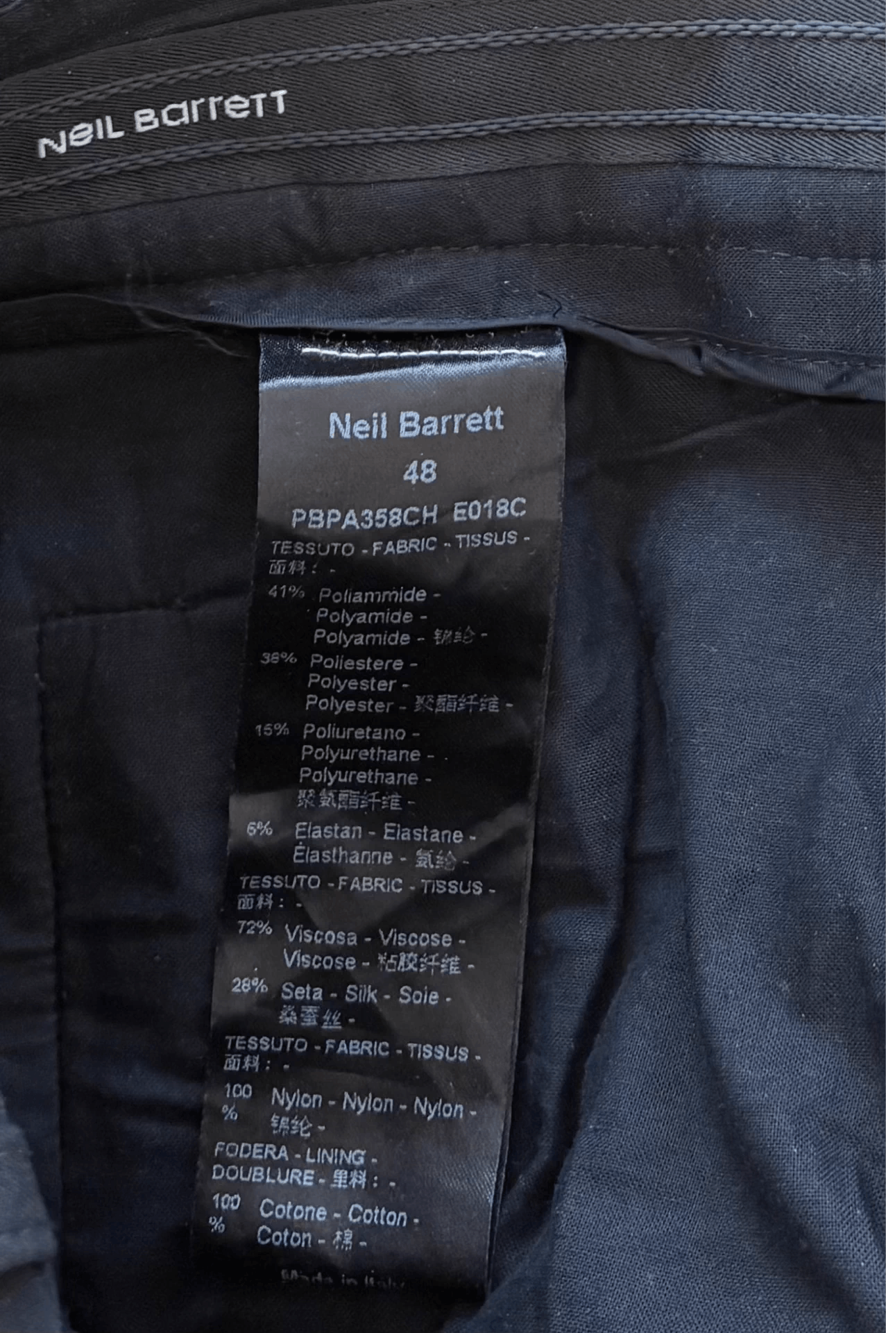 Neil Barrett Neil Barrett Men's Ski Pants - Size 48 (M) - Black Flare Size US 32 / EU 48 - 7 Thumbnail