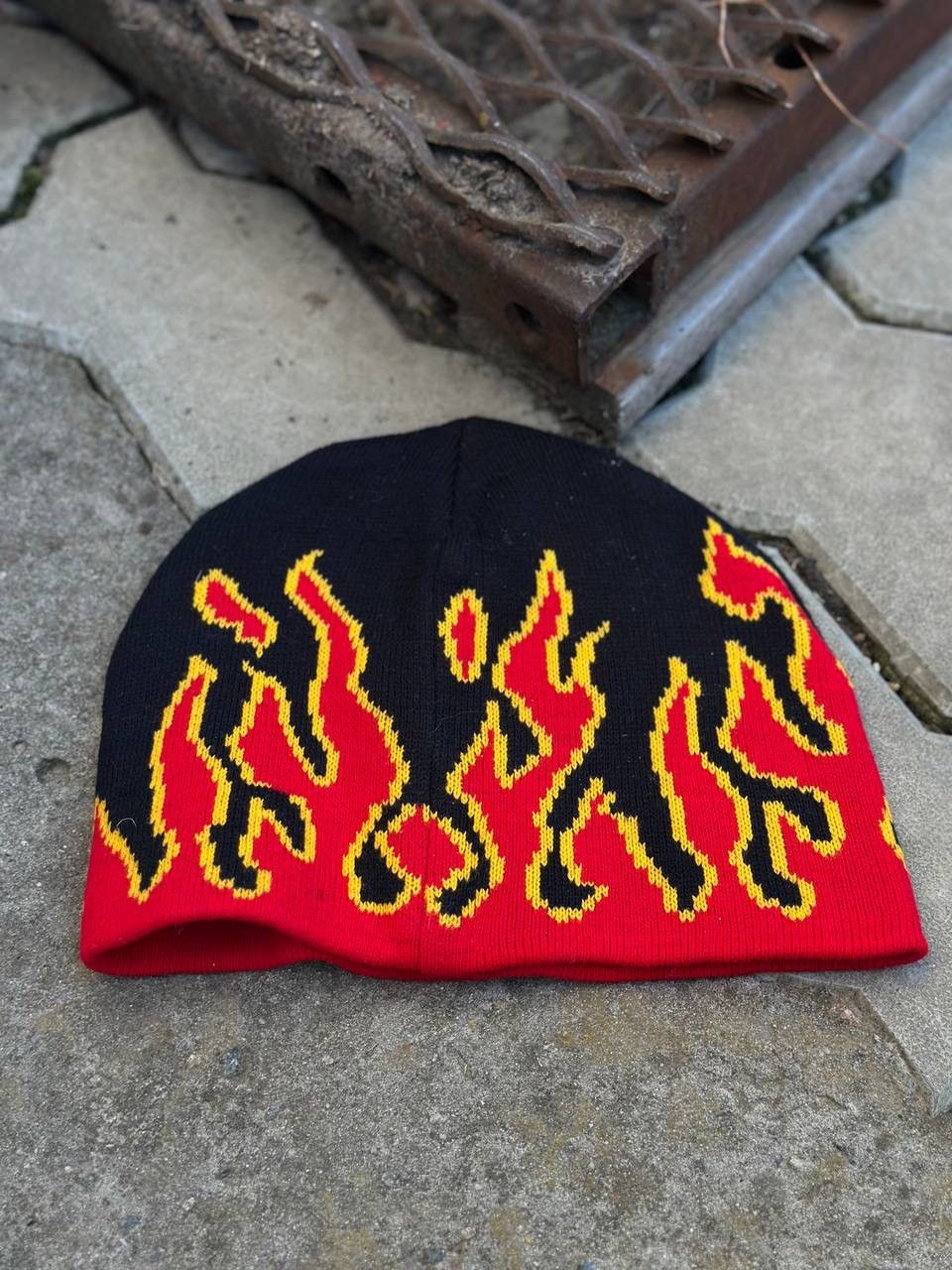 Hypebeast VTG Flame Hat Cap Grunge Y2K 00s Hype Trend Staff Pick USA Size ONE SIZE - 2 Thumbnail