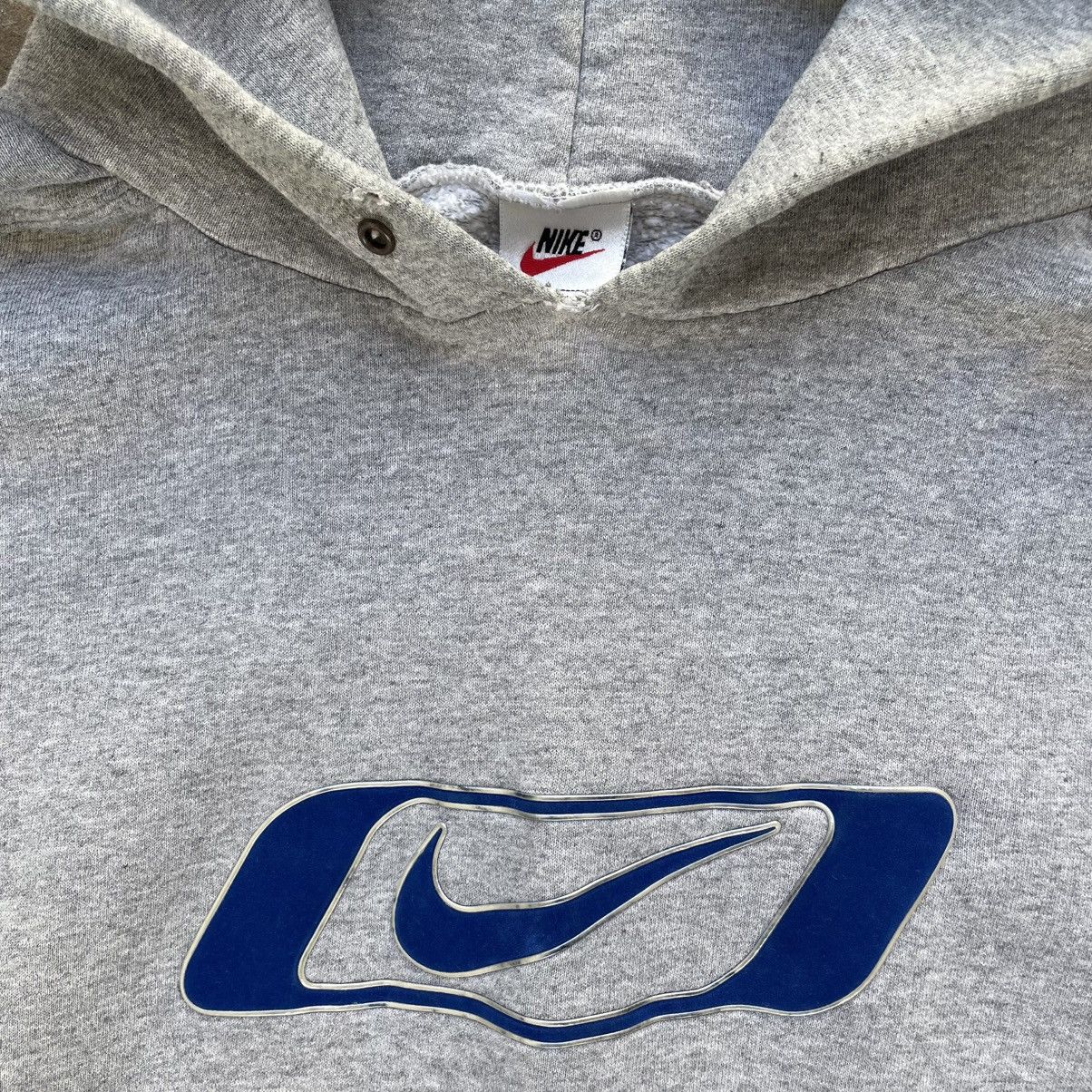 Nike Vintage Nike Swoosh Felt Big Logo Hoodie Sweatshirt Size XL Size US XL / EU 56 / 4 - 2 Thumbnail