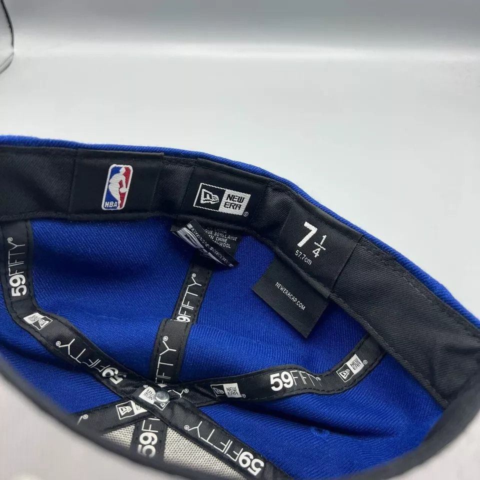 New Era Golden State Warriors GSW Hat Men 7 1/4 Blue Fitted Cap New Size ONE SIZE - 5 Thumbnail