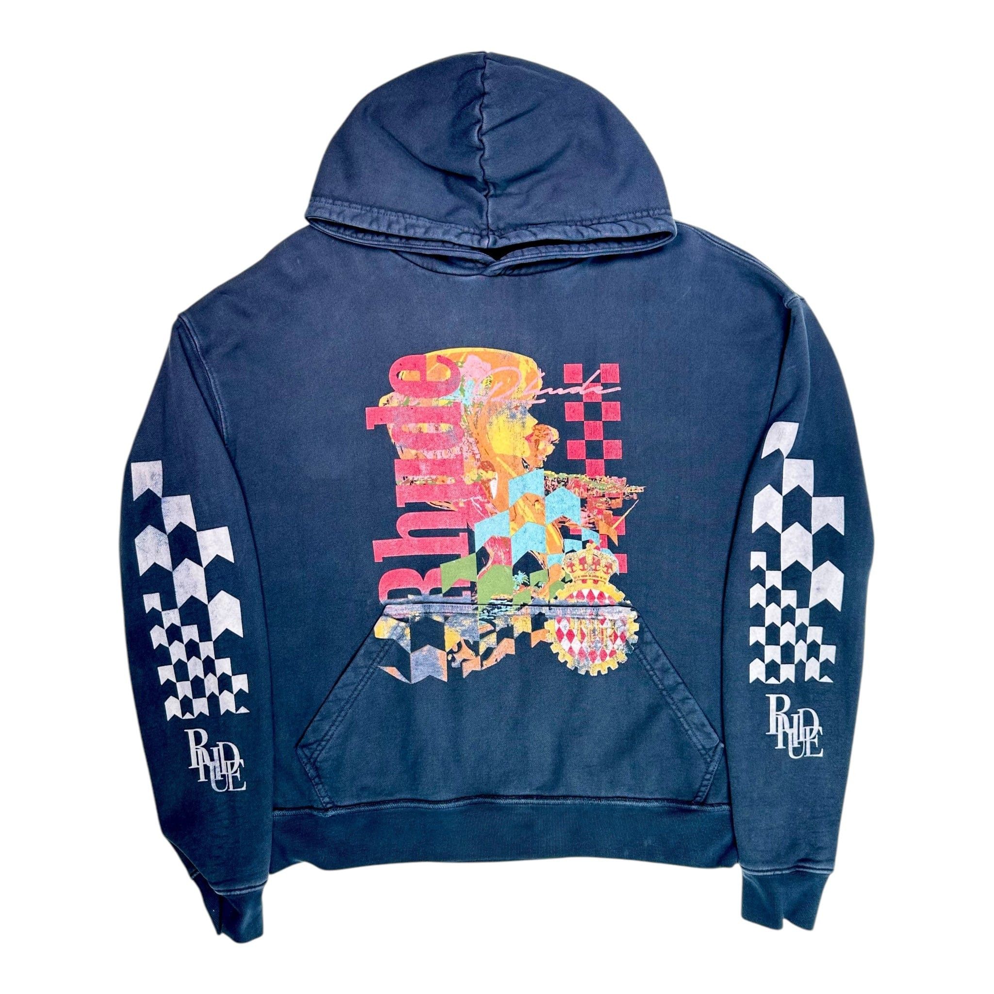 Rhude Joyride Hooded Sweatshirt Black Size US S / EU 44-46 / 1 - 1 Thumbnail