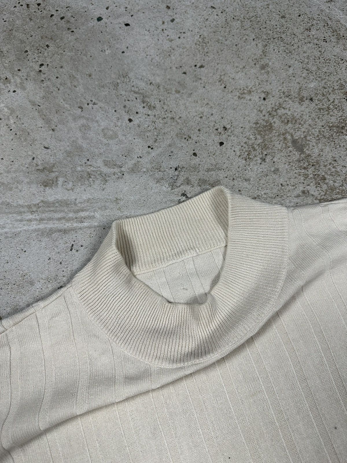 Japanese Brand × Vintage Vintage 90s Old Money Style Short Sleeve Silk Wool Sweater Size US L / EU 52-54 / 3 - 7 Thumbnail