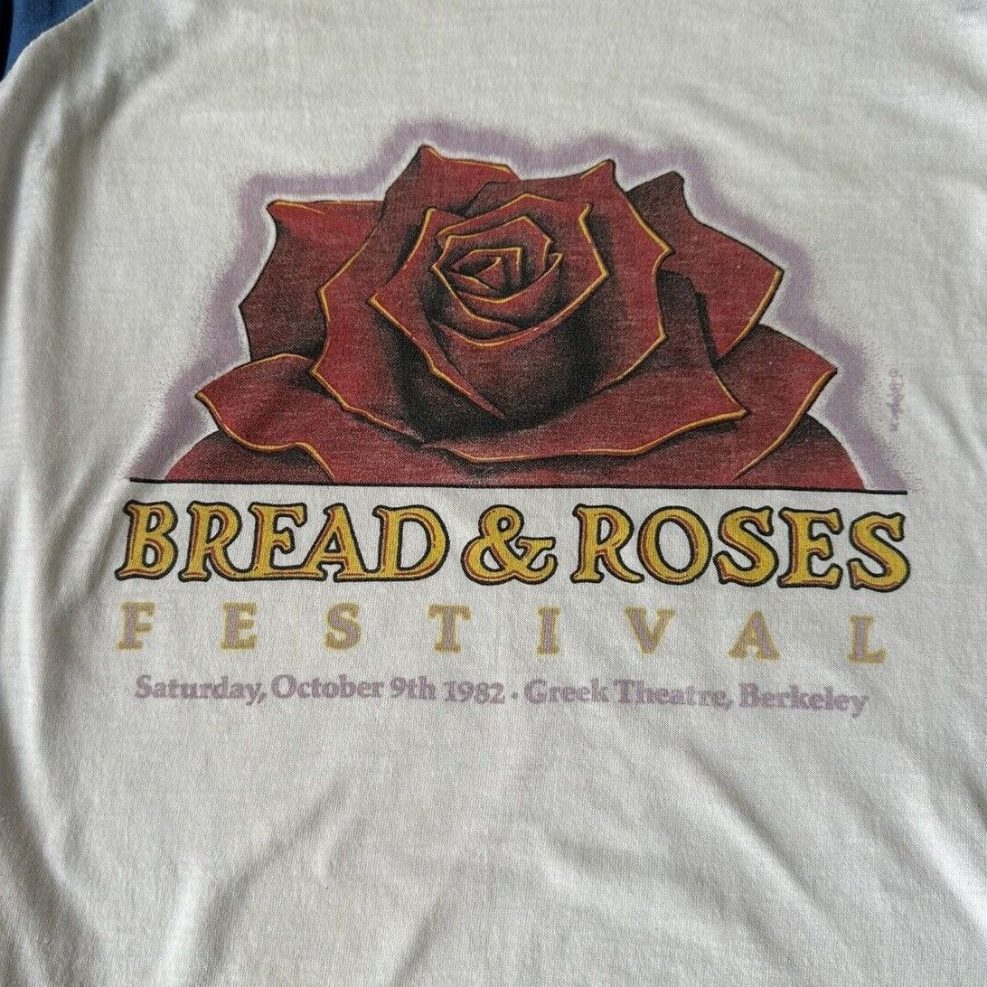 Band Tees × Vintage RARE Vintage 80s 1982 Bread & Roses Festival Shirt Size XL Size US XL / EU 56 / 4 - 2 Thumbnail