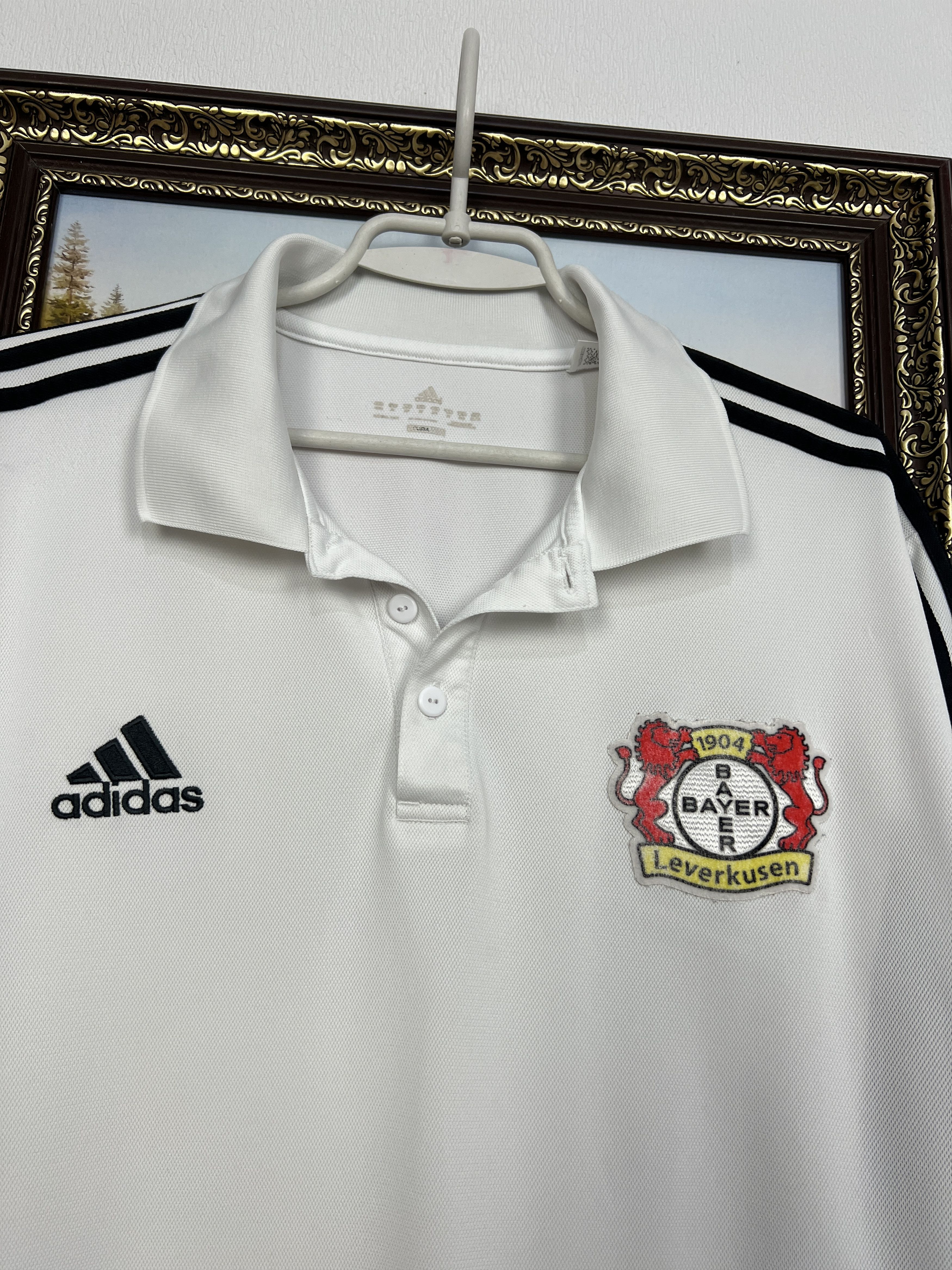 Adidas Bayer 04 Leverkusen Football Train Polo Shirt Jersey Trikot Size US XL / EU 56 / 4 - 3 Thumbnail