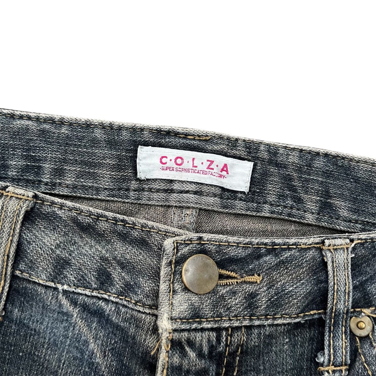 14th Addiction Flare Denim Colza Clawn Marks Fade Washed Lgb Style Size US 30 / EU 46 - 10 Thumbnail