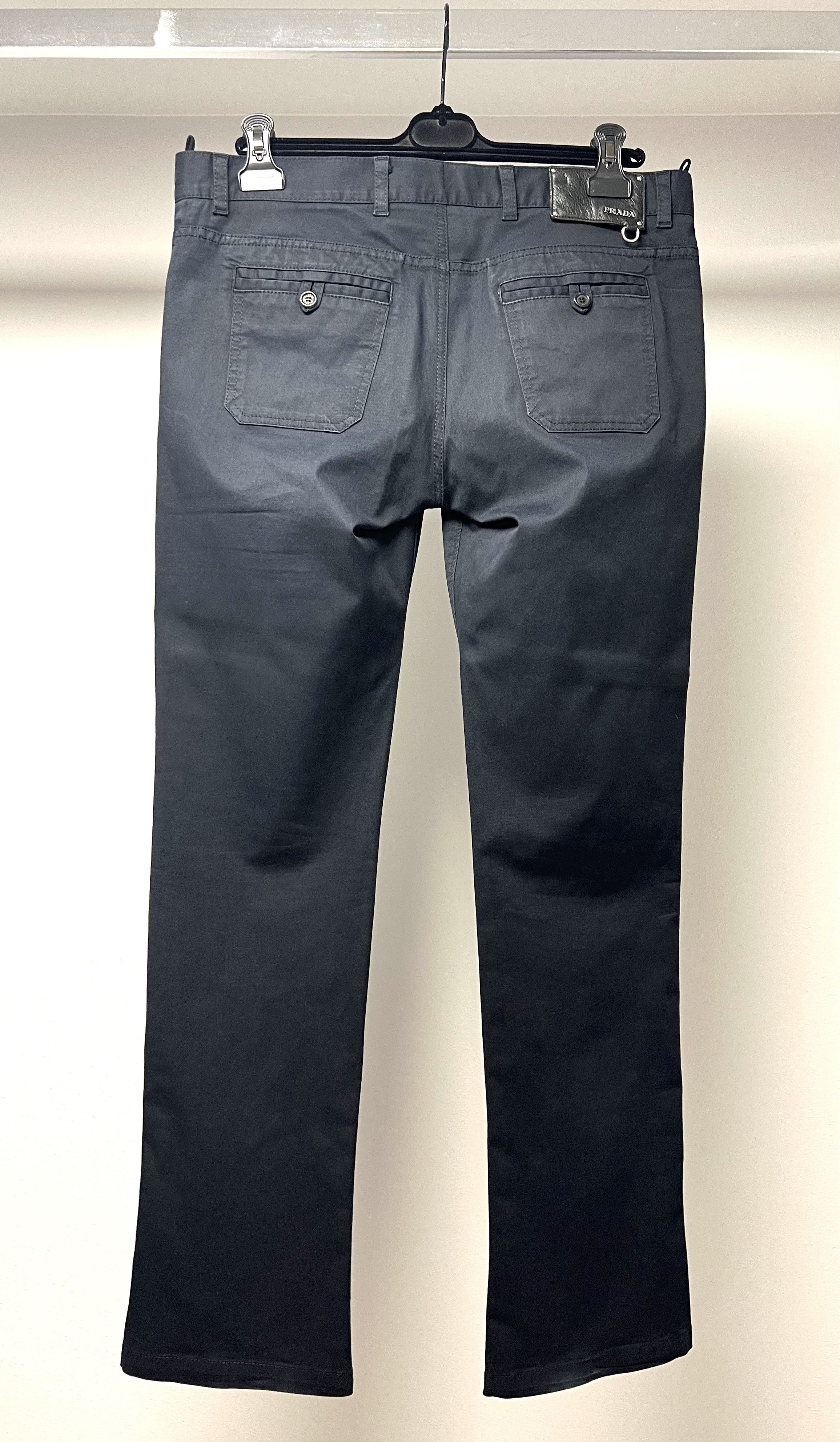 Prada PRADA LINEA ROSSA COTTON BLEND FLARE LEG CASUAL PANTS Size US 36 / EU 52 - 7 Thumbnail