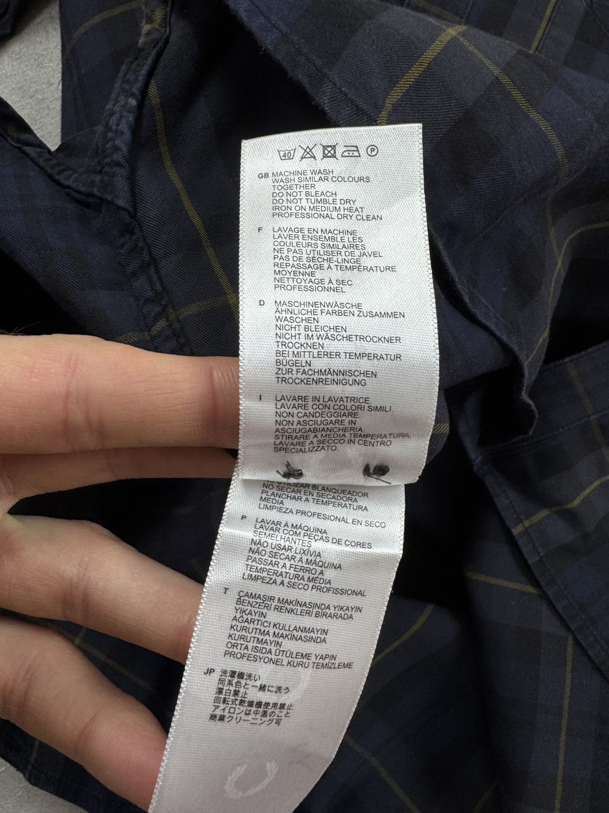 Other Fred Perry Plaid Shirt Button Up Long Sleeve Mens Size Small Size US S / EU 44-46 / 1 - 7 Thumbnail