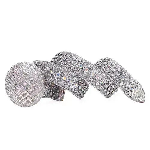 Other Rhinestone Luxury Crystal Studded Pin Buckle Belt🔥🔥🔥 Size ONE SIZE - 4 Thumbnail