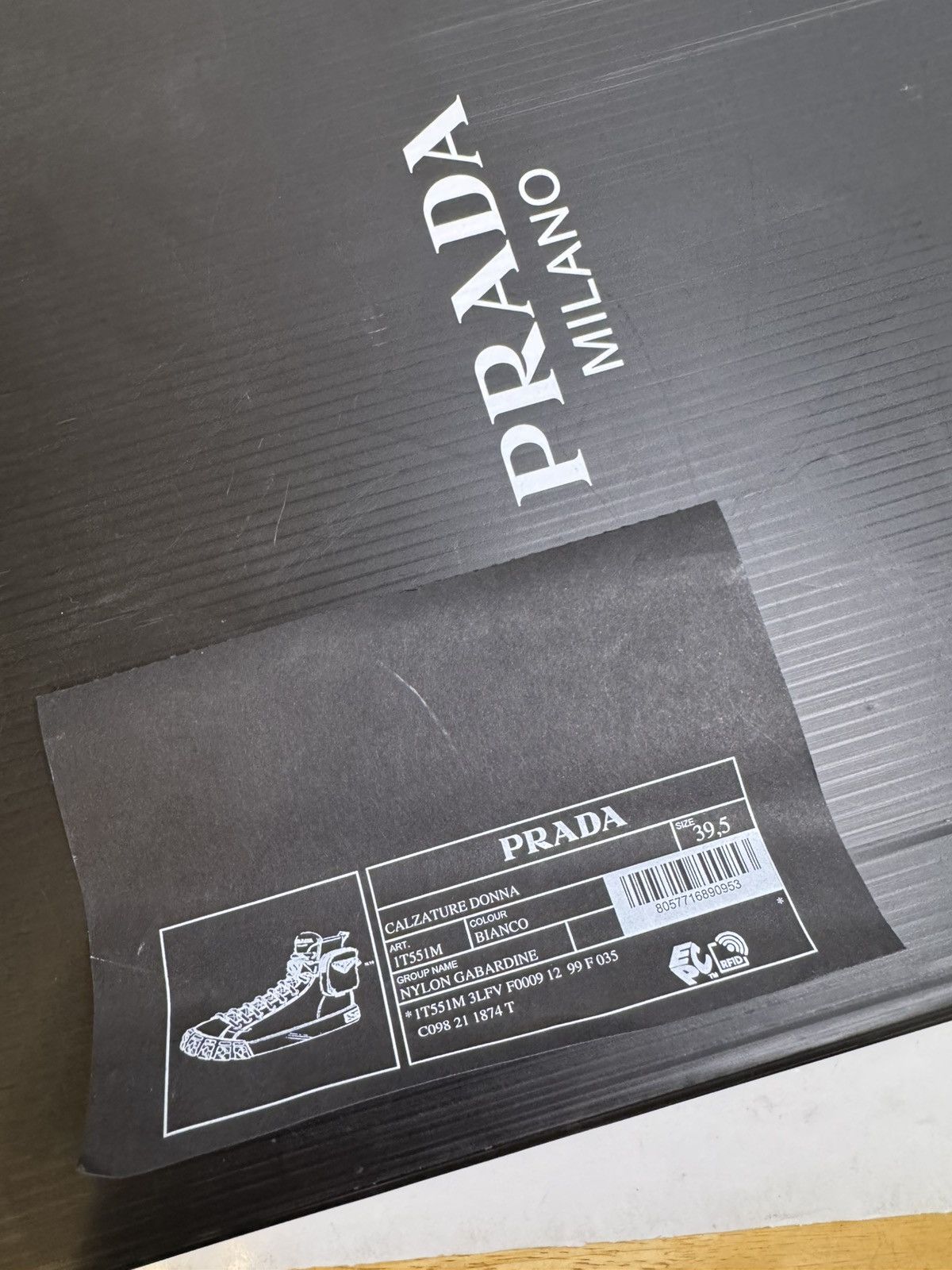 Prada Prada Nylon Gabardine Combat Boots White SZ 39.5 Size US 7.5 / EU 40-41 - 9 Thumbnail