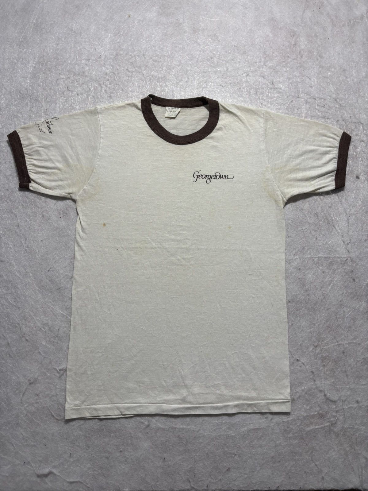 Vintage Vintage Georgetown Ringer Tshirt Size US M / EU 48-50 / 2 - 1 Thumbnail