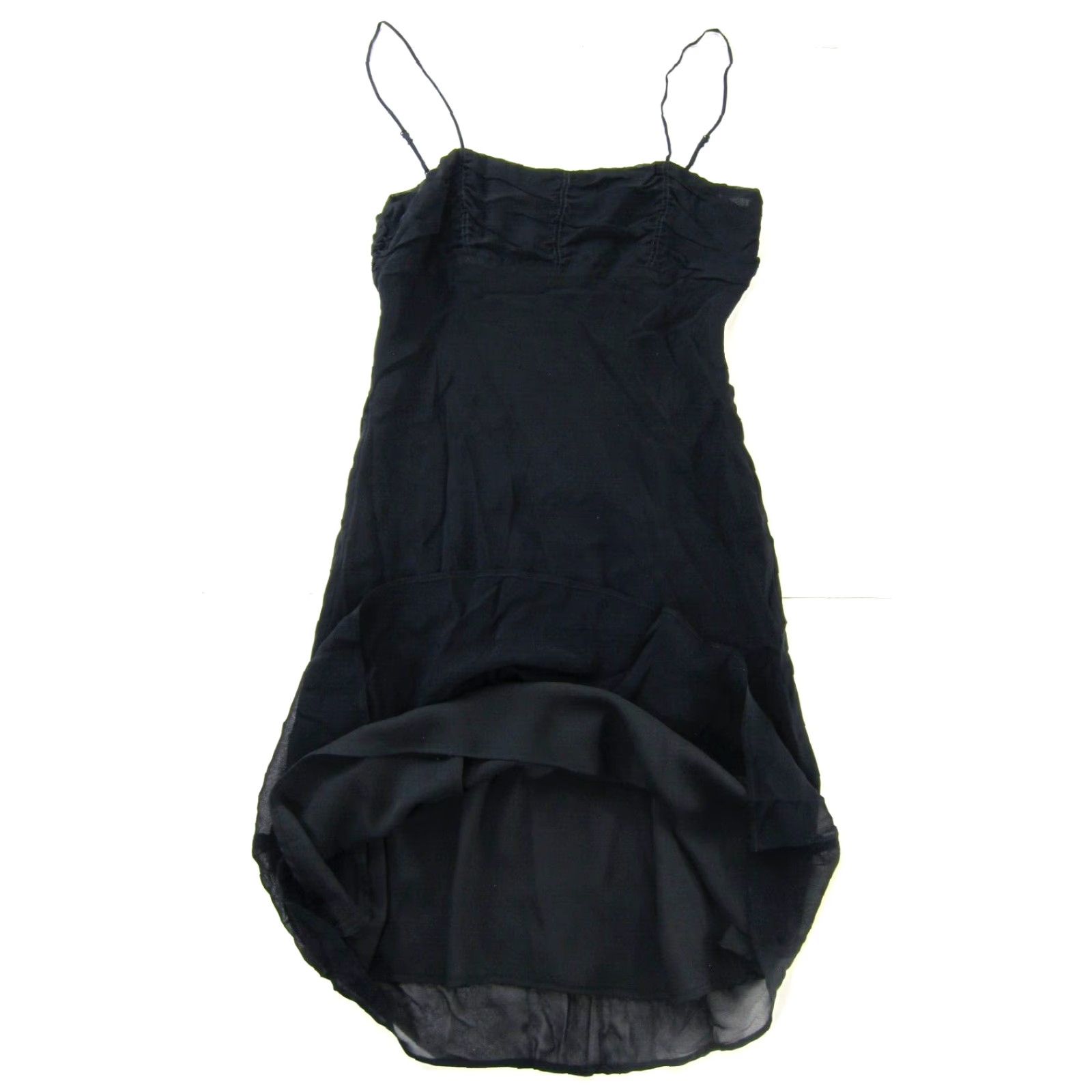 White House Black Market NWT White House Black Market Black 100% Rayon Midi Tank Slip Dress Women 12 Size XL / US 12-14 / IT 48-50 - 5 Thumbnail
