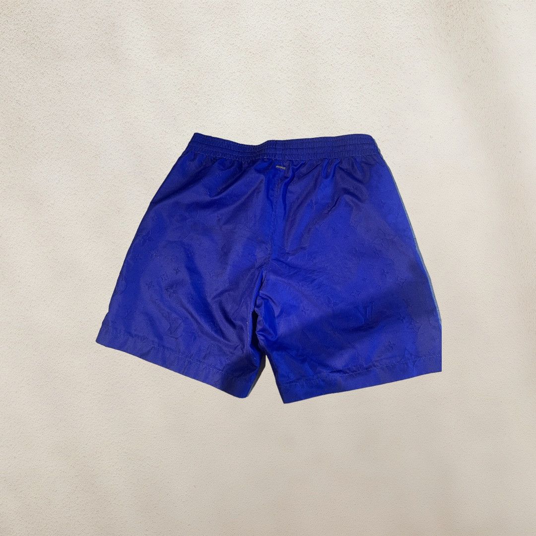 image of Louis Vuitton Monogram Swim Shorts in Navy, Men's (Size 30)