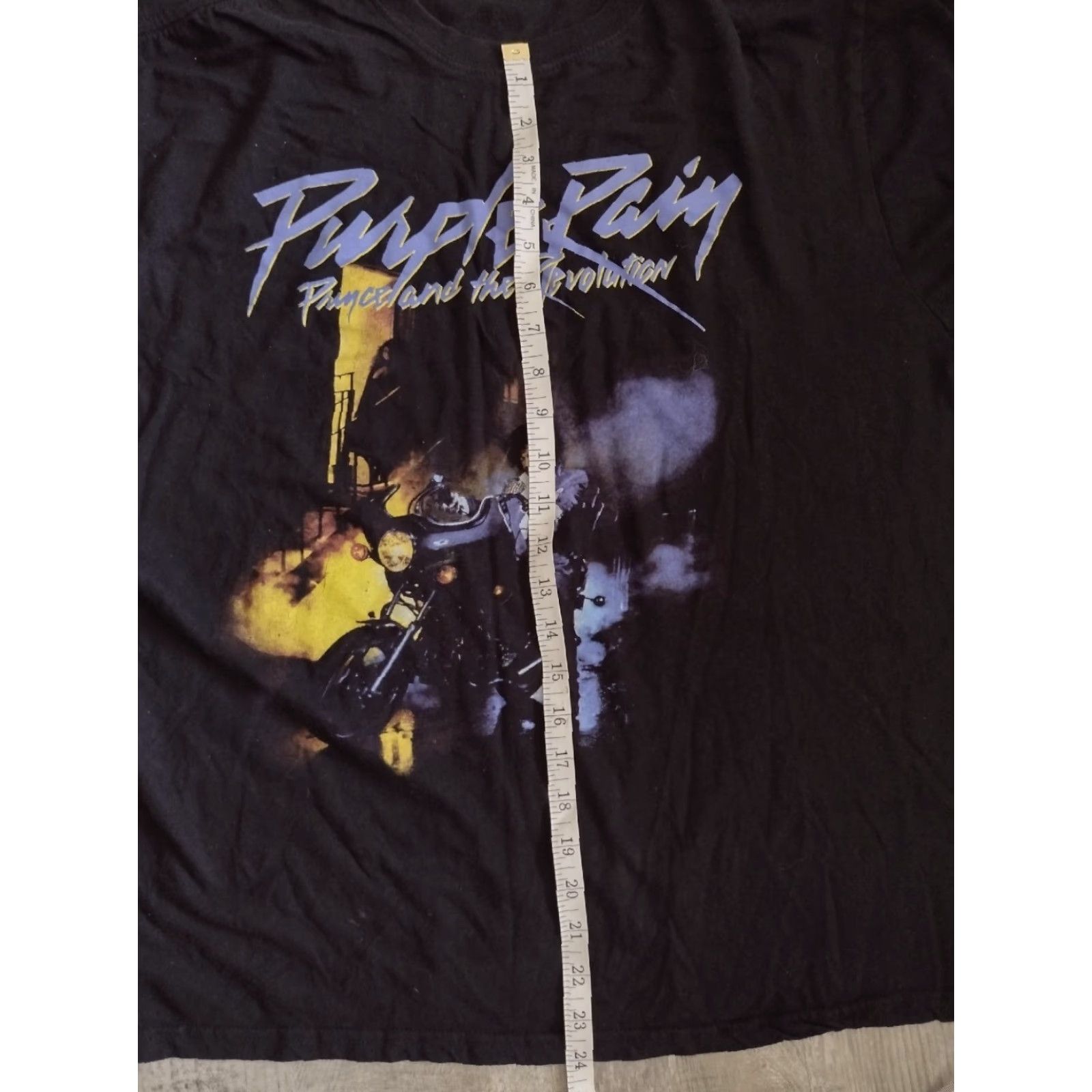 Prince Prince Prince Estate Black Revolution Motorcycle T-Shirt Men 2XL Size X2L Black Cotton Knit Solid Short Sleeve Crew Neck Graphic Print Regular Size US XXL / EU 58 / 5 - 5 Thumbnail