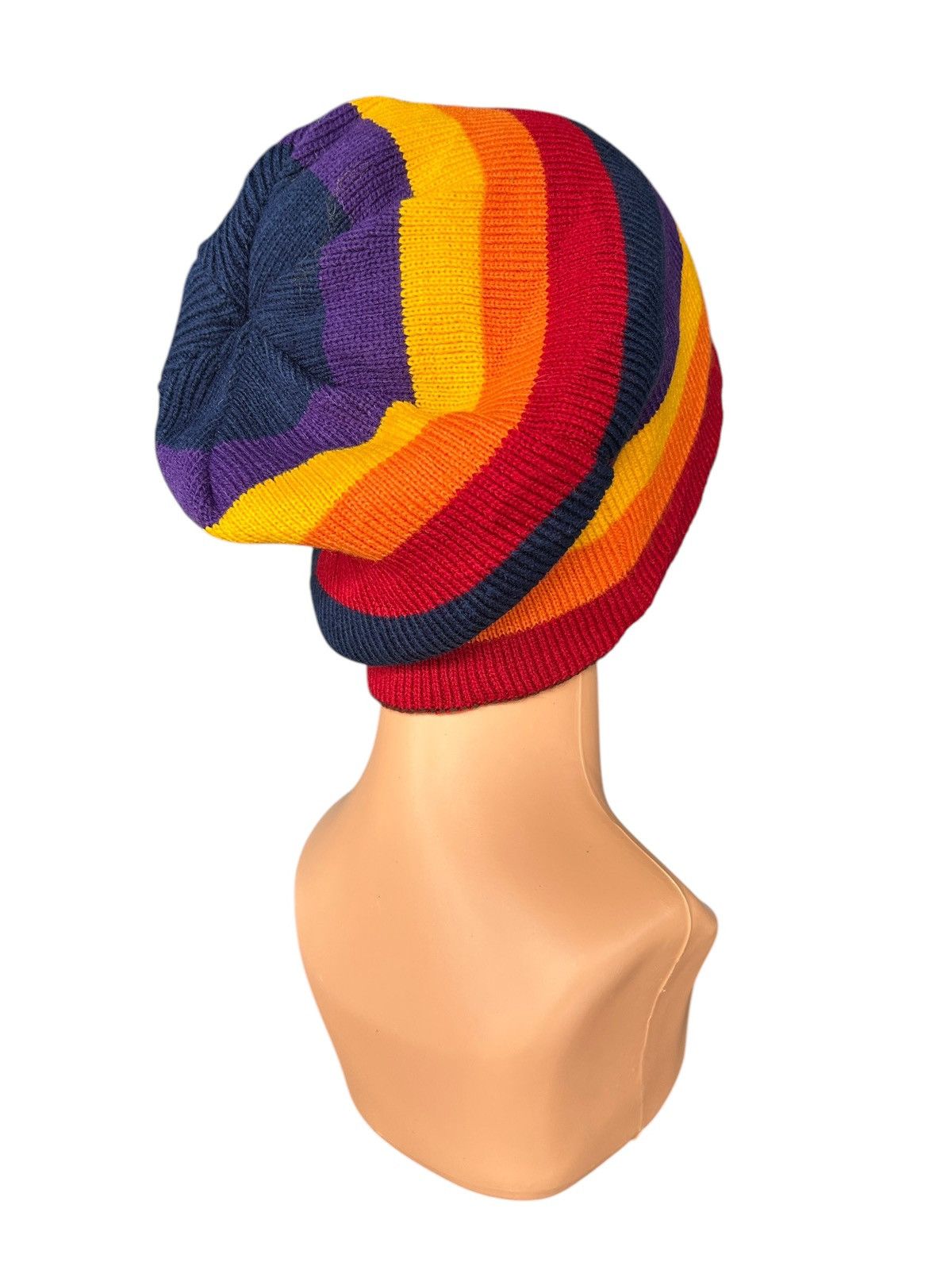 Japanese Brand × Kapital × Vintage Japanese Style knitt Reversible Big Beanie Hats Size ONE SIZE - 7 Thumbnail