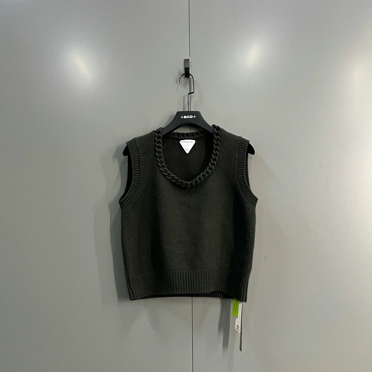 Bottega Veneta Bottega Veneta Olive Green Woven Vest Size US L / EU 52-54 / 3 - 1 Thumbnail