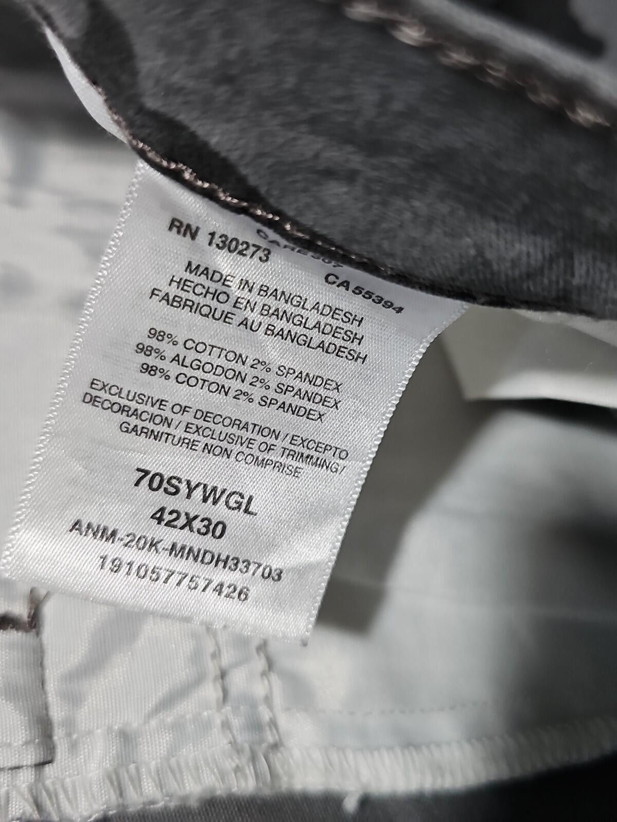 Wrangler Wrangler 42x30 Gray Camo Jeans Size US 42 / EU 58 - 3 Thumbnail