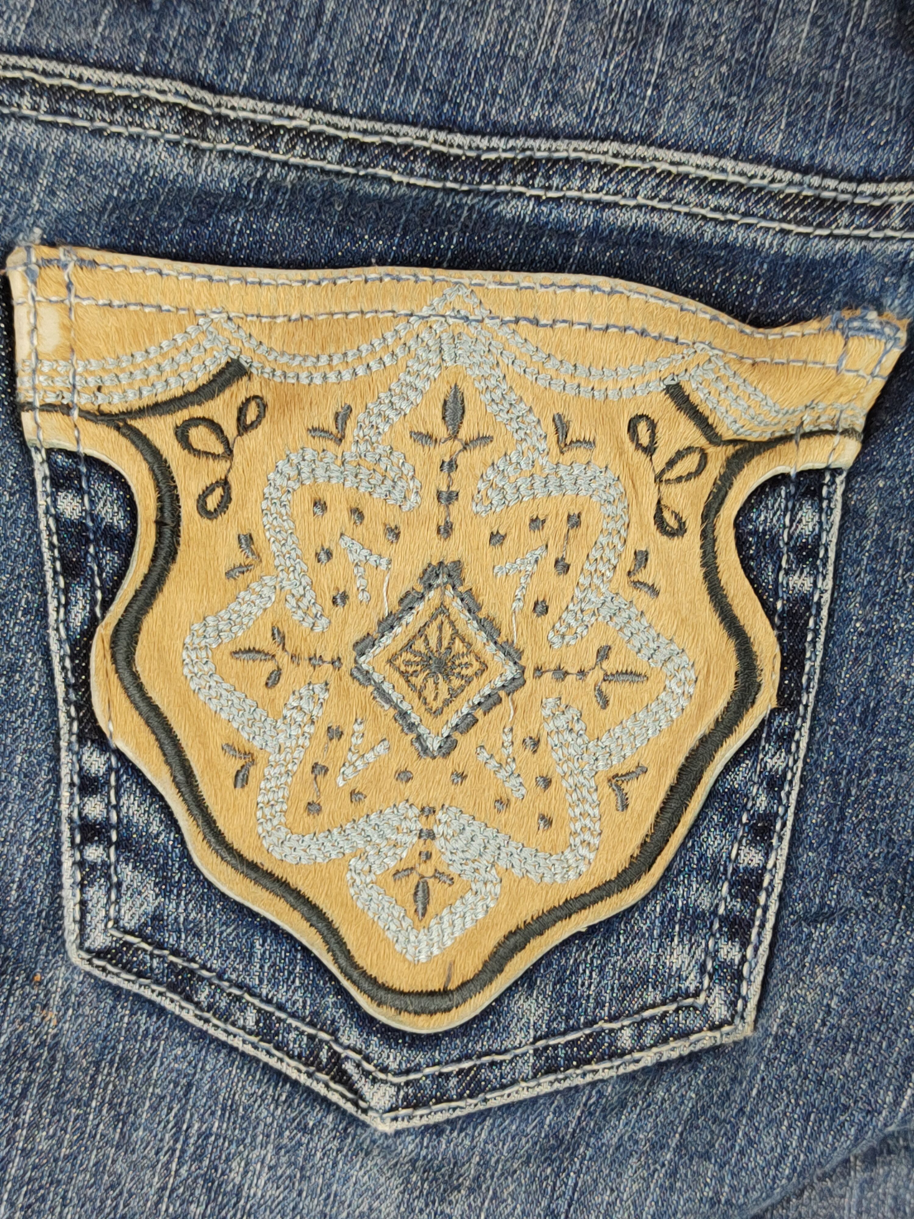 Japanese Brand Sportiff Dark Blue Distressed Multipocket Denim #S1531 Size 27" / US 4 / IT 40 - 2 Thumbnail