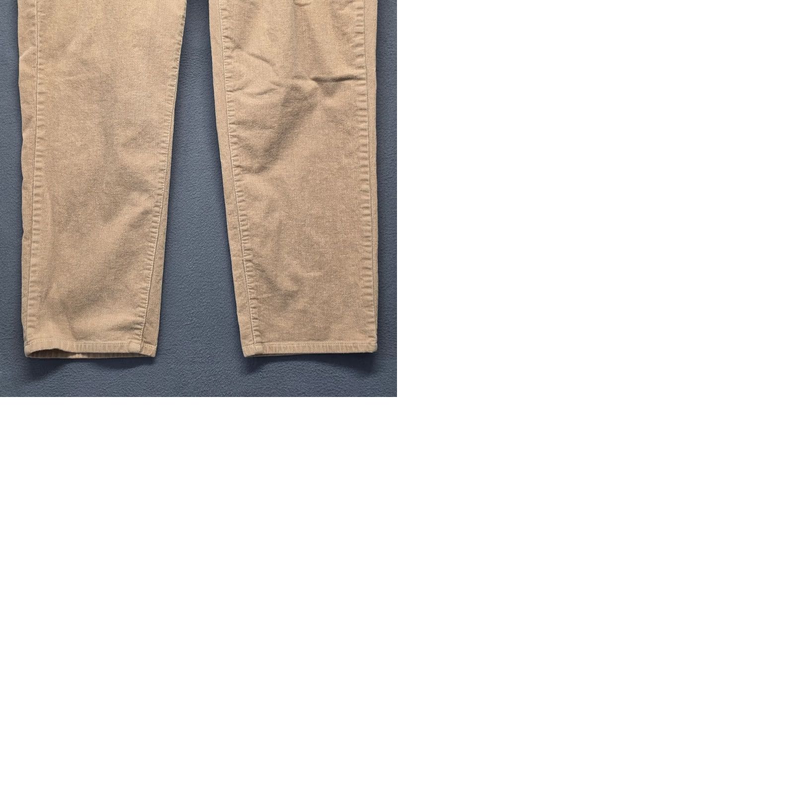 Vintage Woman Within Pants Womens 20W Beige Fine Wale Corduroy Straight Leg Stretch Size 42" / US 20 - 9 Thumbnail