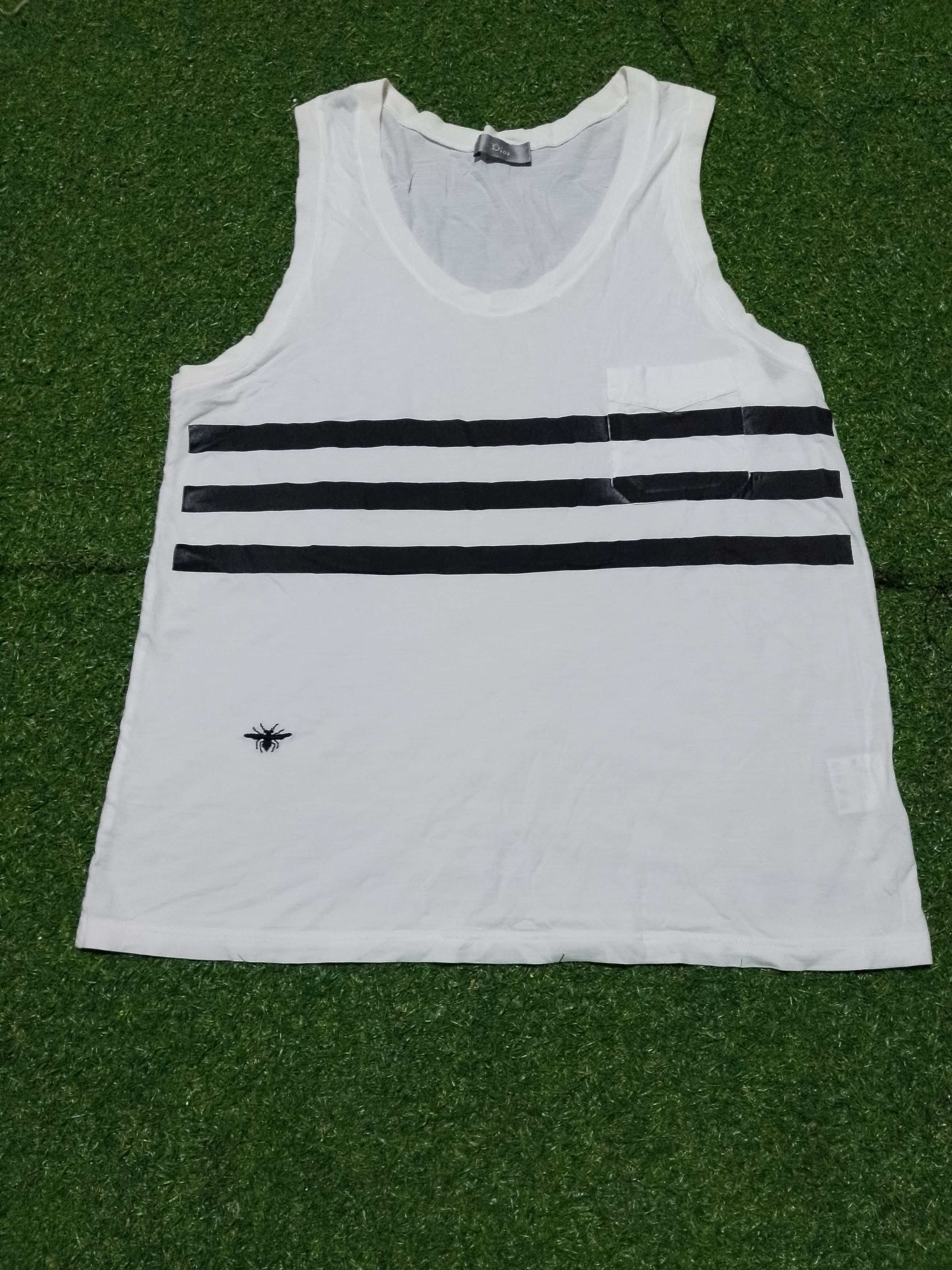 Dior Homme SS06 レーヨン　ストライプ　キャミソール　タンクトップ Dior × Hedi Slimane Dior Homme SS06 Striped Tank Top | Grailed