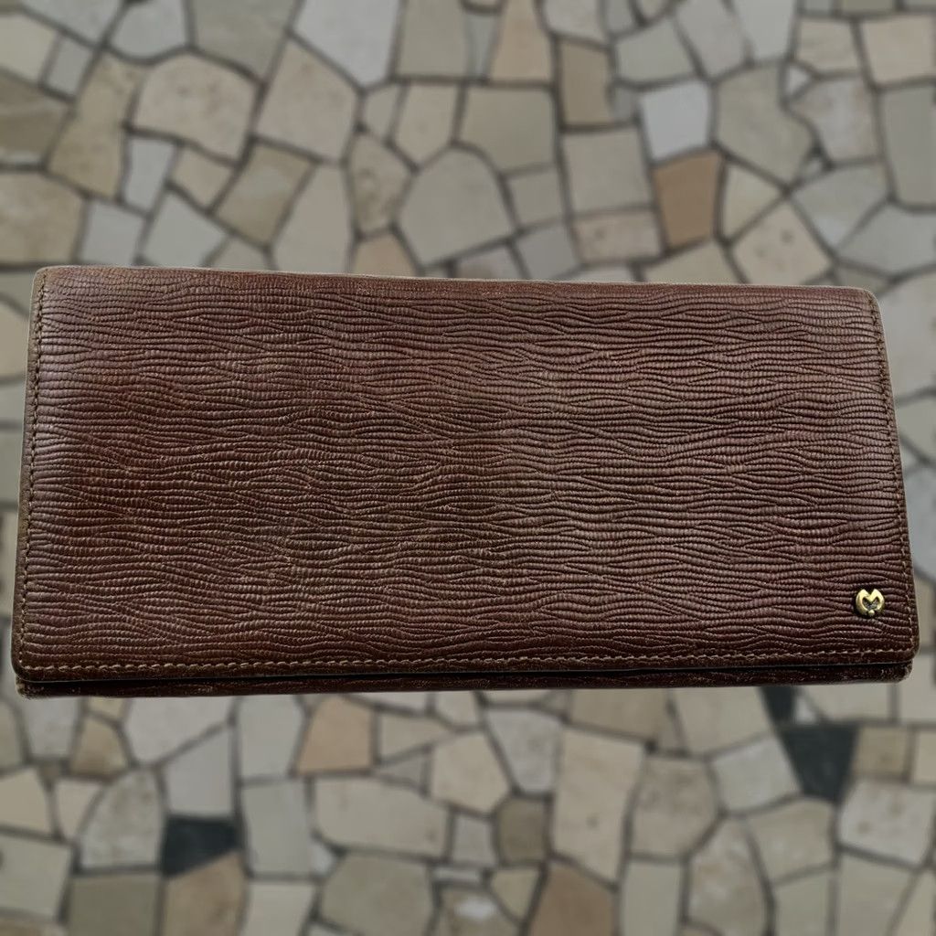 Vintage Mila Sehon Milano Leather Wallet Full Size Long Burgundy Women, 7.25x3.5, Pre-Owned, Wallet Size ONE SIZE - 1 Thumbnail