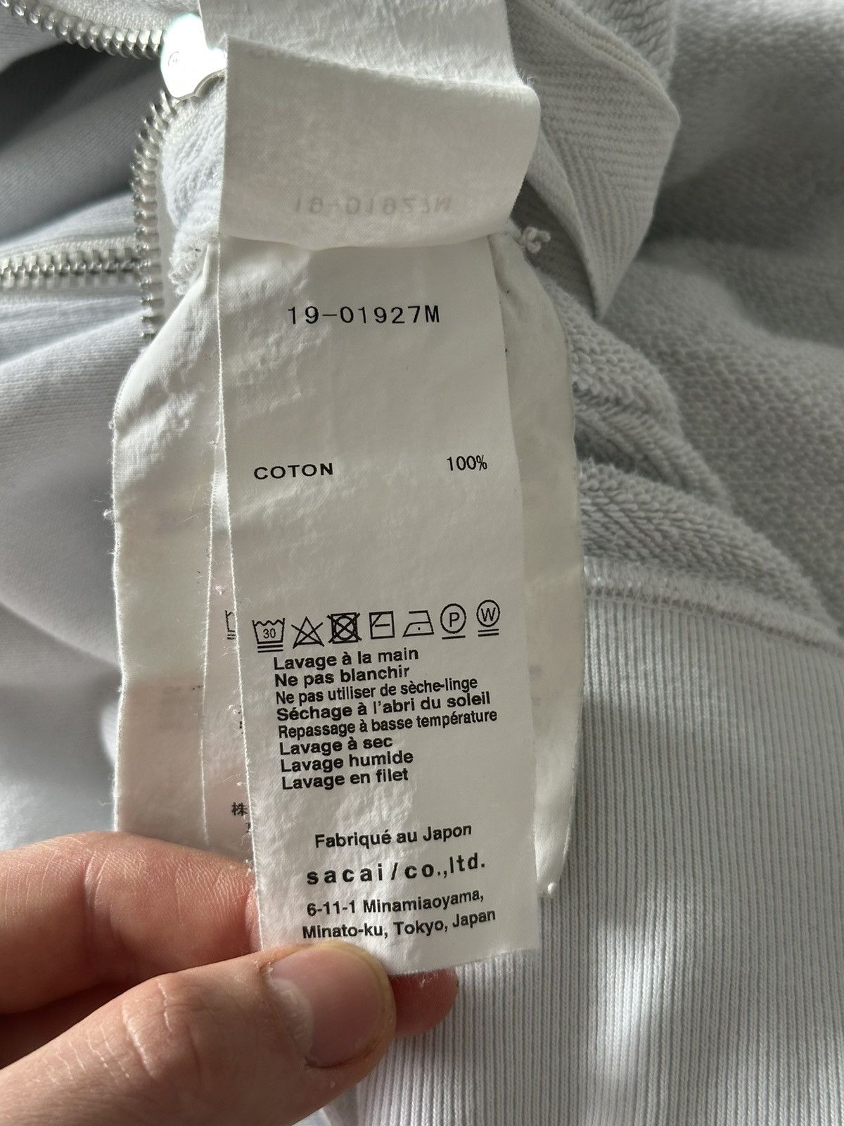 Sacai Sacai Spring/Winter Side Zip Hoodie Size US L / EU 52-54 / 3 - 12 Thumbnail