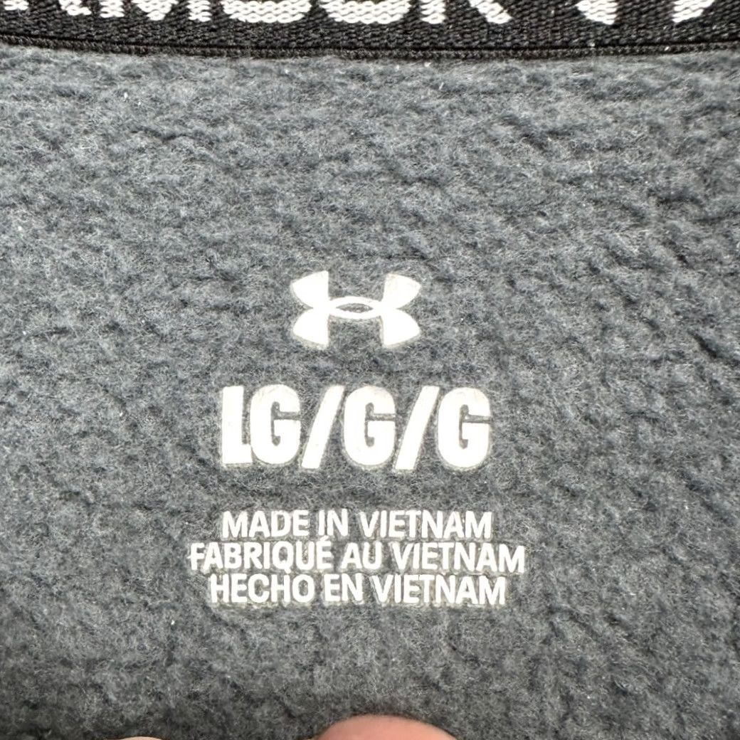 Under Armour Under Armour Adult Large Dark Grey Pullover Quarter Zip Sweater Mens Size US L / EU 52-54 / 3 - 4 Thumbnail