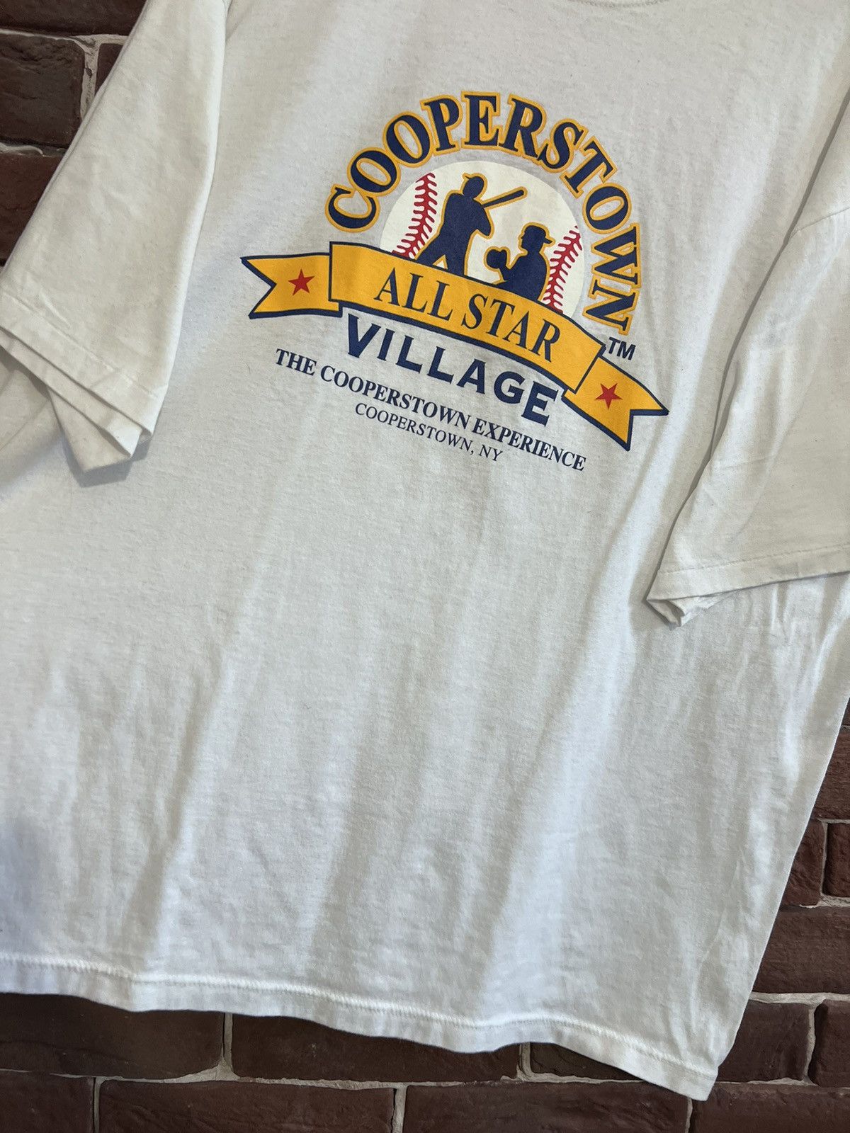Cooperstown Collection Vintage 80s Cooperstown All Star Village Baseball T Shirt Size US XXL / EU 58 / 5 - 2 Thumbnail